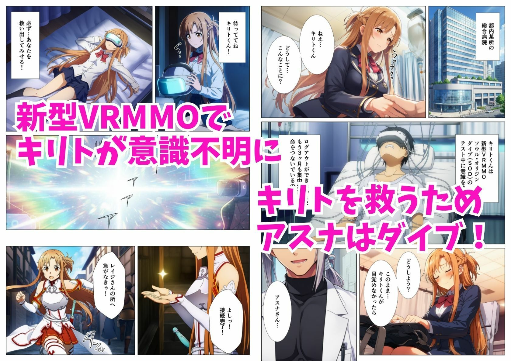 アスナ悪堕ち、SAOヒロイン達を次々と闇堕ちに誘う快楽の戦姫 - サンプル画像 1