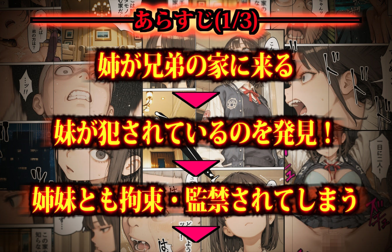それでも強気なお姉ちゃん〜監禁した姉妹に変態コスプレさせまくる負け犬兄弟とヤンキー集団〜 - サンプル画像 2