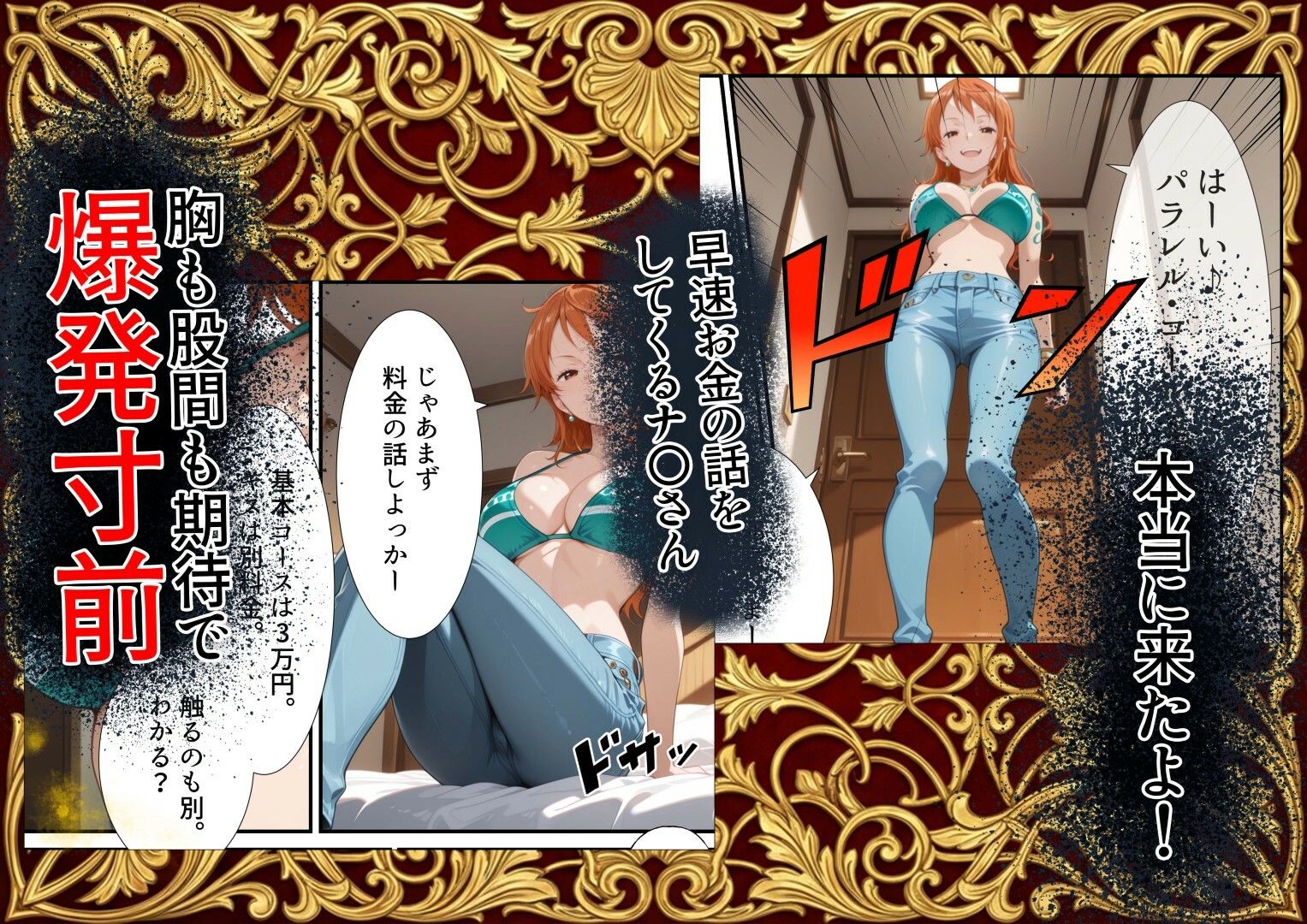 Parallel Call 〜並行世界から呼び出せるデリヘルアプリで金にがめつい航海士ナ〇にタダでNN（生中出し）出来た話〜 - サンプル画像 2