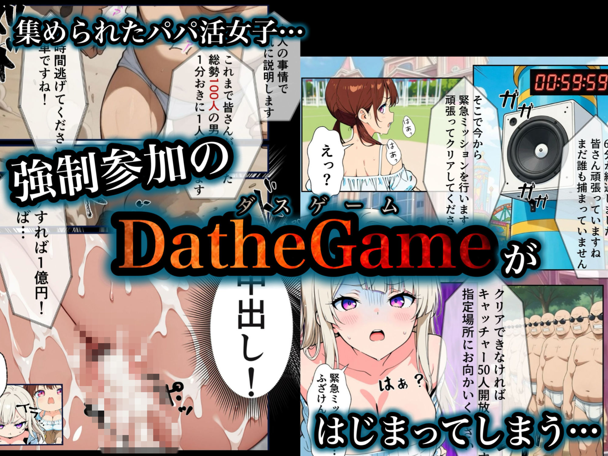DatheGame〜悪徳パパ活女を捕まえれば全員中出し〜 - サンプル画像 4