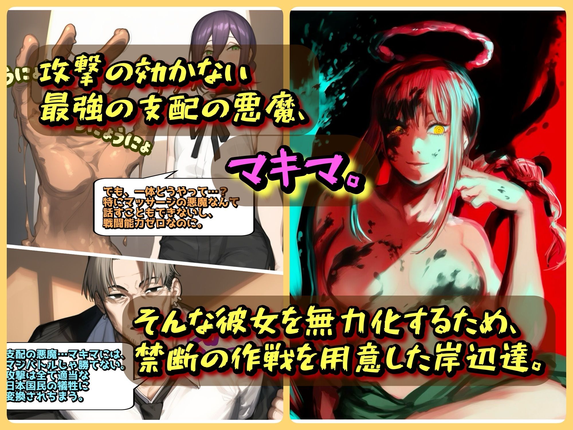 支配の悪魔の倒し方〜マキマ、くすぐりマッサージで陥落〜 - サンプル画像 1