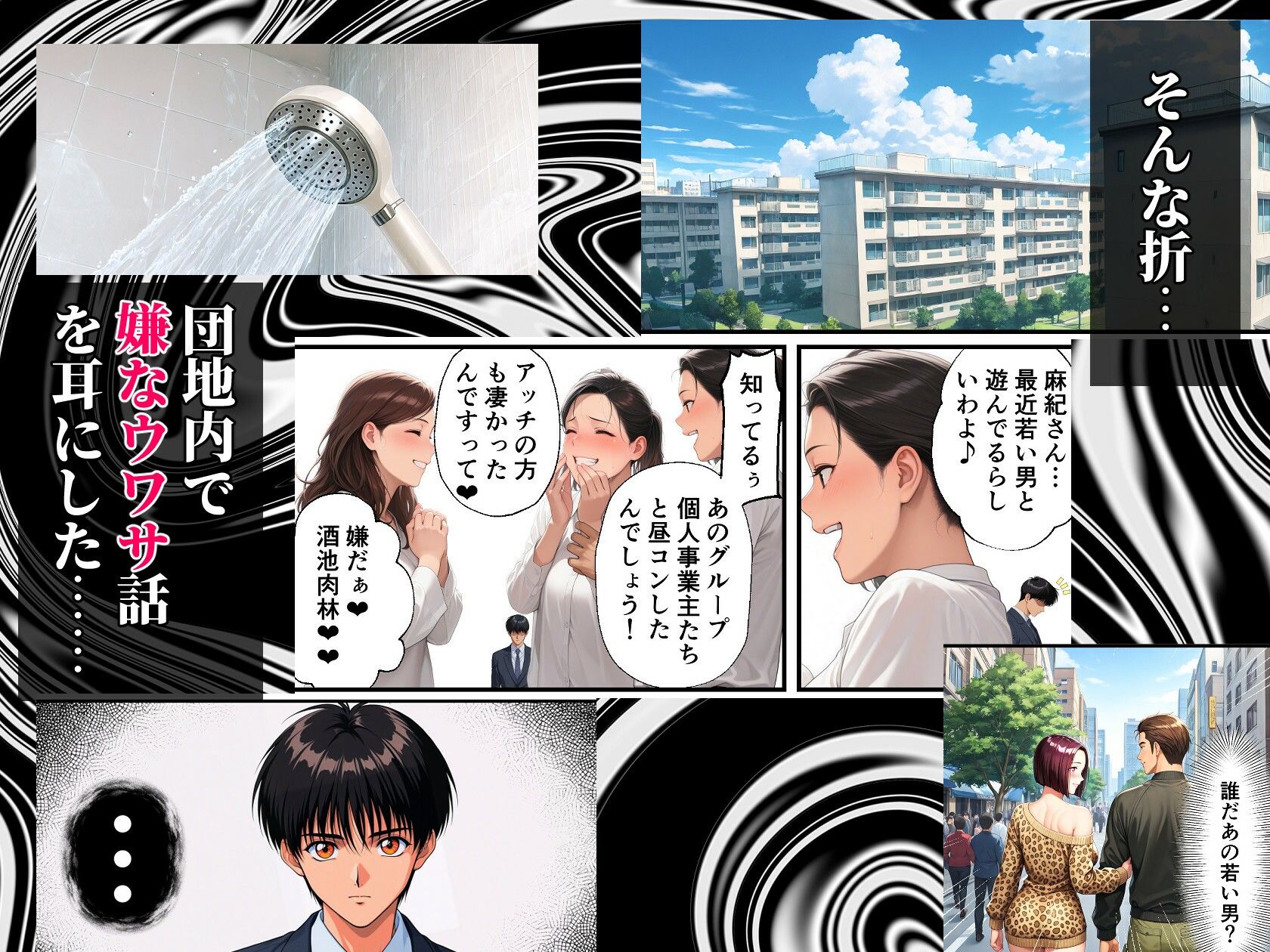 団地妻NTR〜清楚妻が早漏雑魚ちんこ（ダンナ）に欲求不満爆発？ NN（生中だし）オフ会しちゃった話〜 - サンプル画像 5