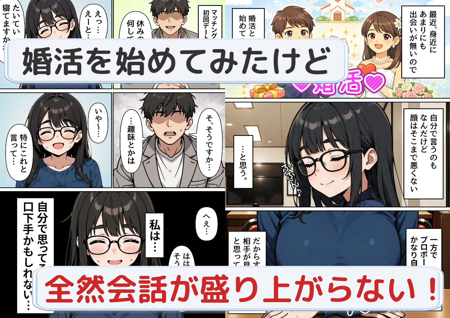 婚活連敗アラサーさんは今日もめちゃくちゃムラムラしてる - サンプル画像 1