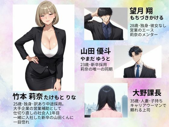 ワケあり新入社員が職場の先輩と濃厚SEXする話 - サンプル画像 1