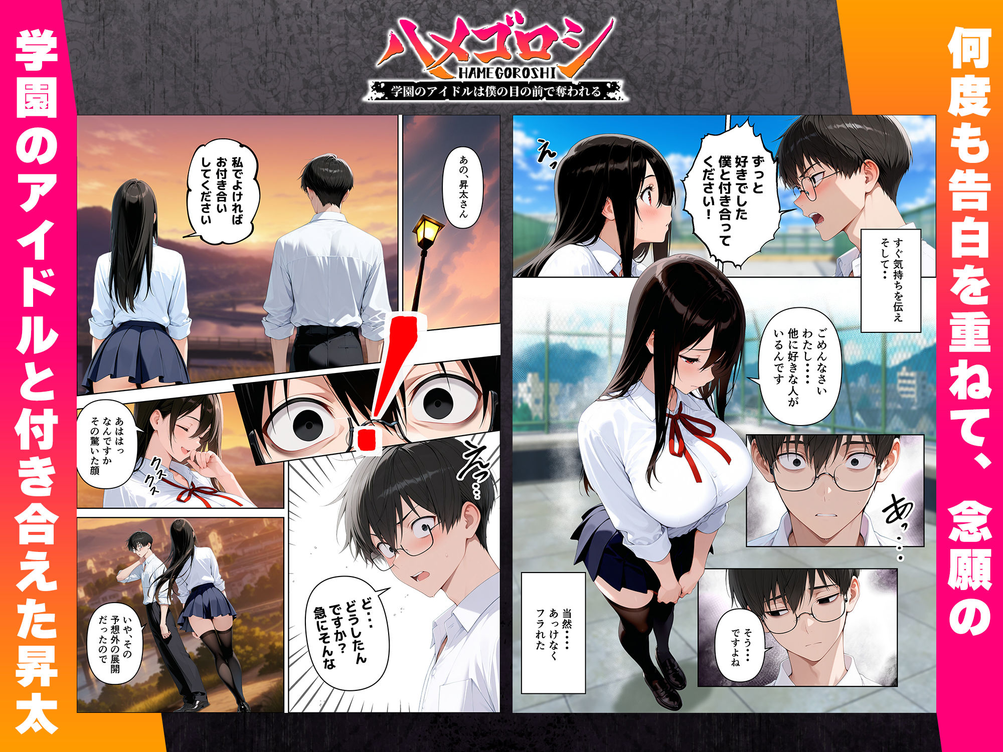 【本編345P！フルカラー】ハメゴロシ〜学園のアイドルは僕の目の前で奪われる〜 - サンプル画像 2