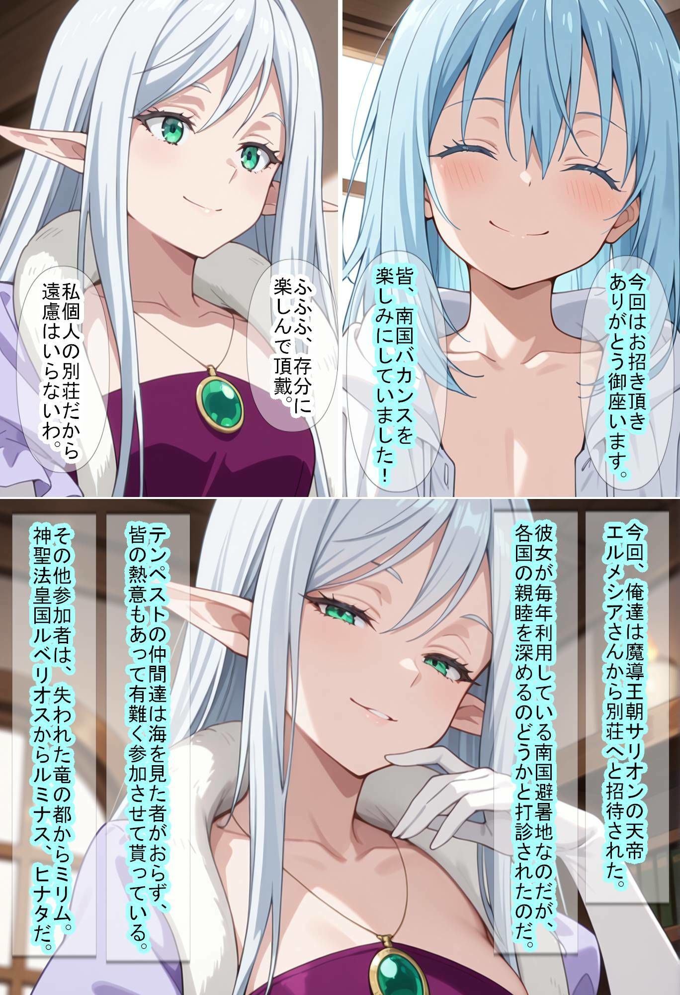 【転〇ラ】別荘に招かれたら、触手まみれになった件 - サンプル画像 1