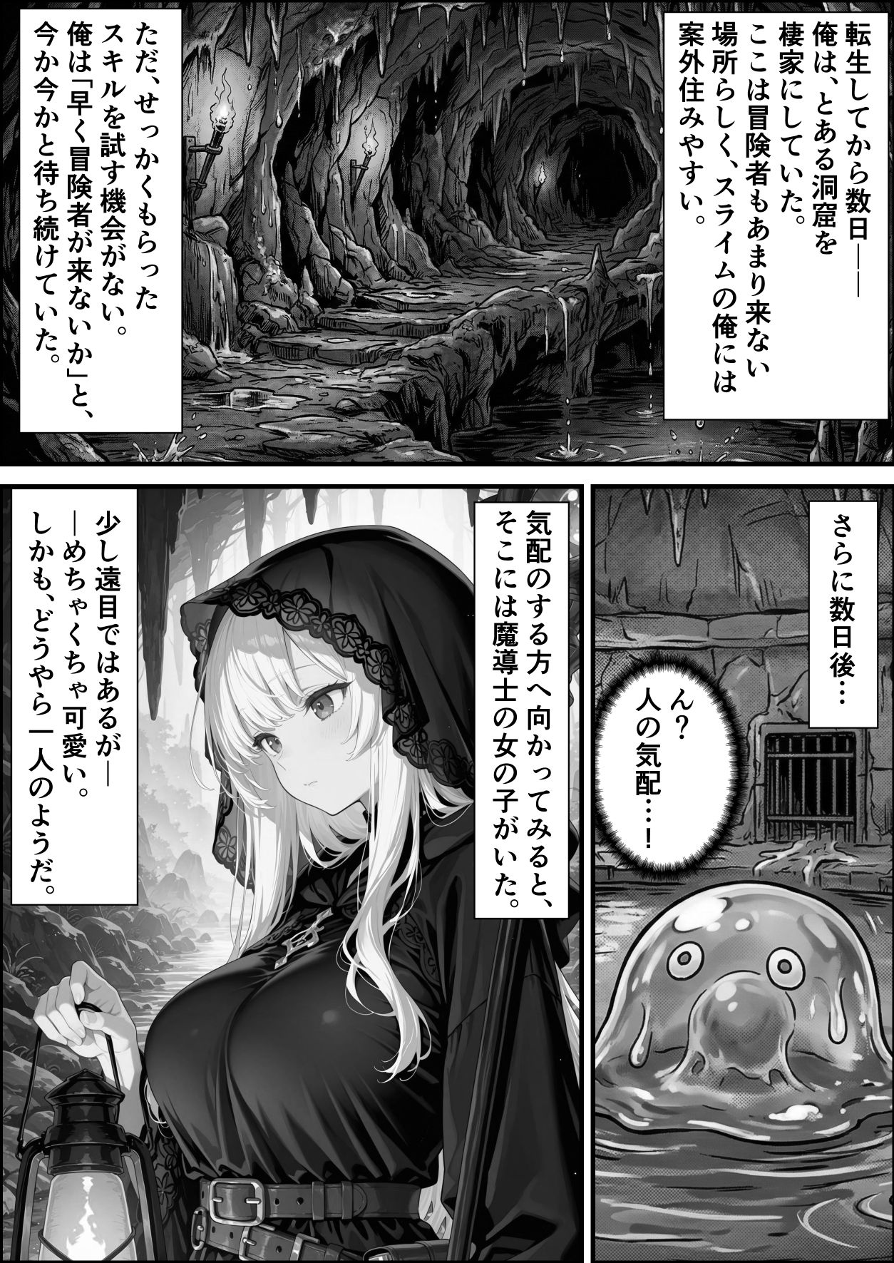 転生先がスライムだったので、憧れの痛覚遮断を身に着けて女ヒロインを犯しまくった話〜見習い魔導士編〜 - サンプル画像 2