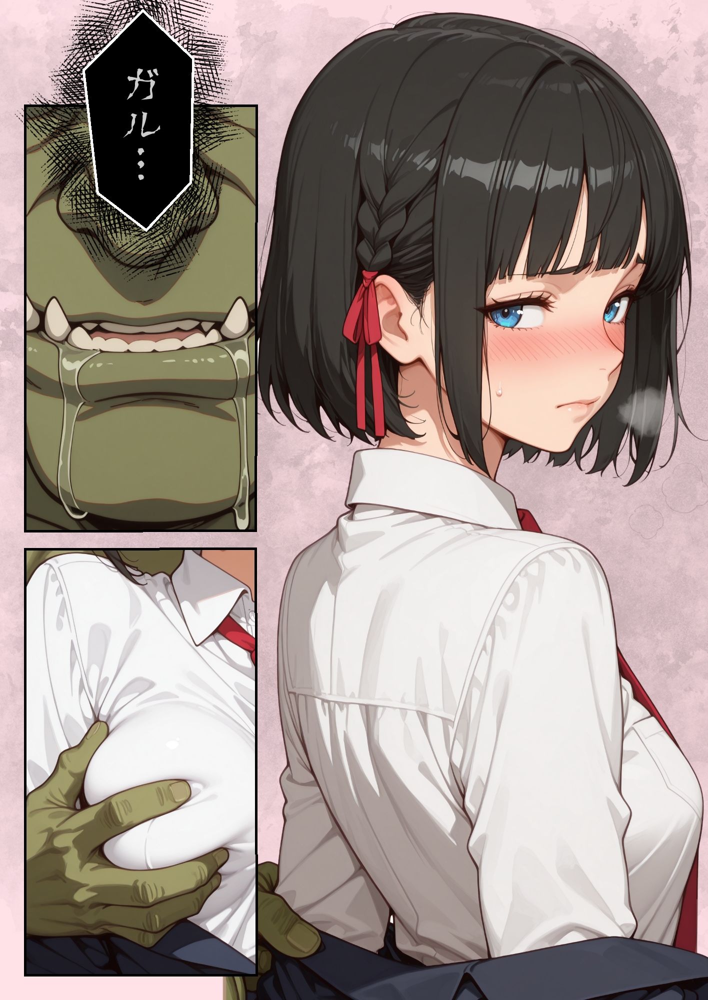 3回イッたら、オークのお嫁さんにされちゃう島 - サンプル画像 3