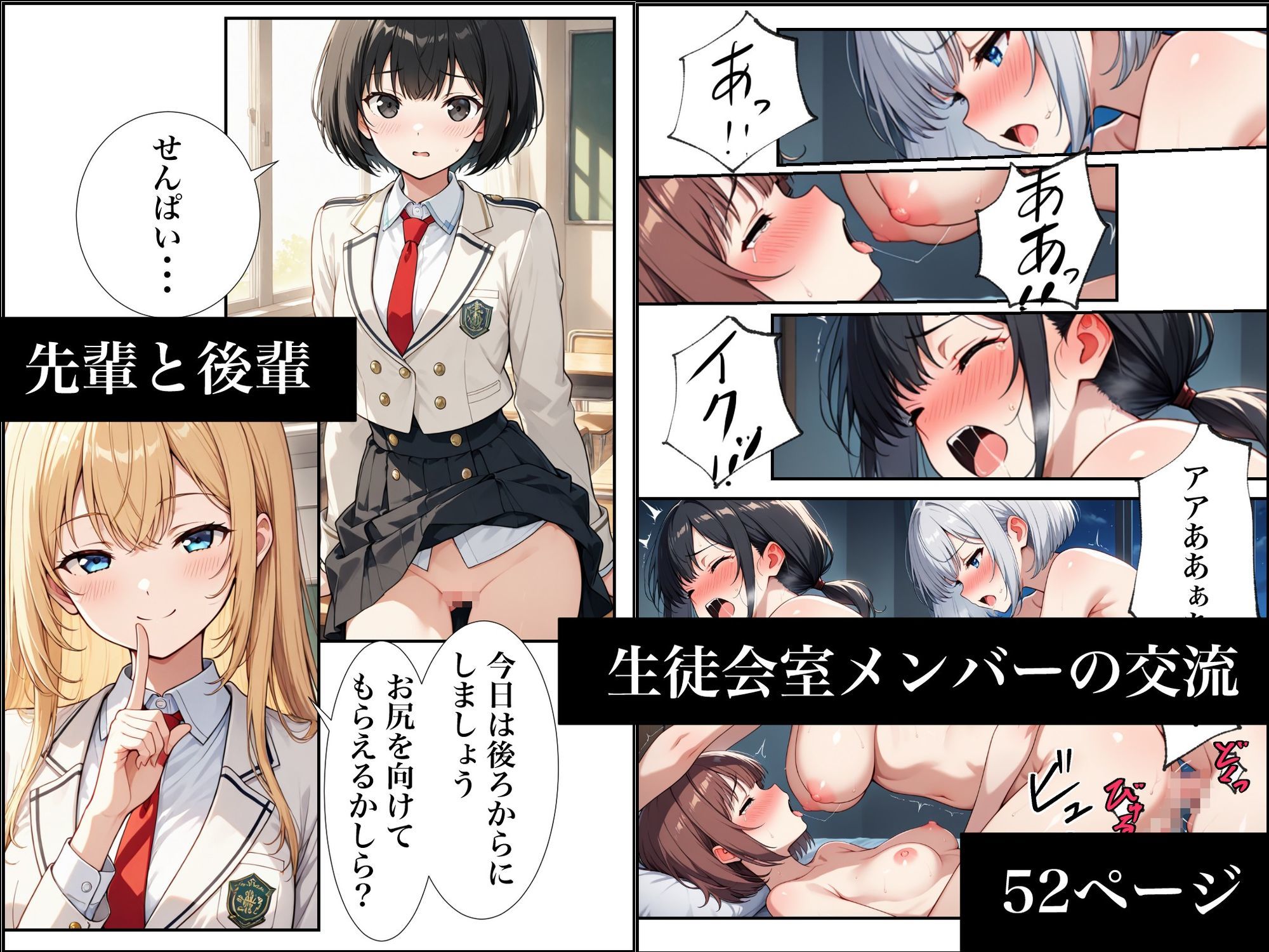 男のいない世界のフタナリとなった女の子たちの日常〜コミック52P＋CG集448P〜 - サンプル画像 3