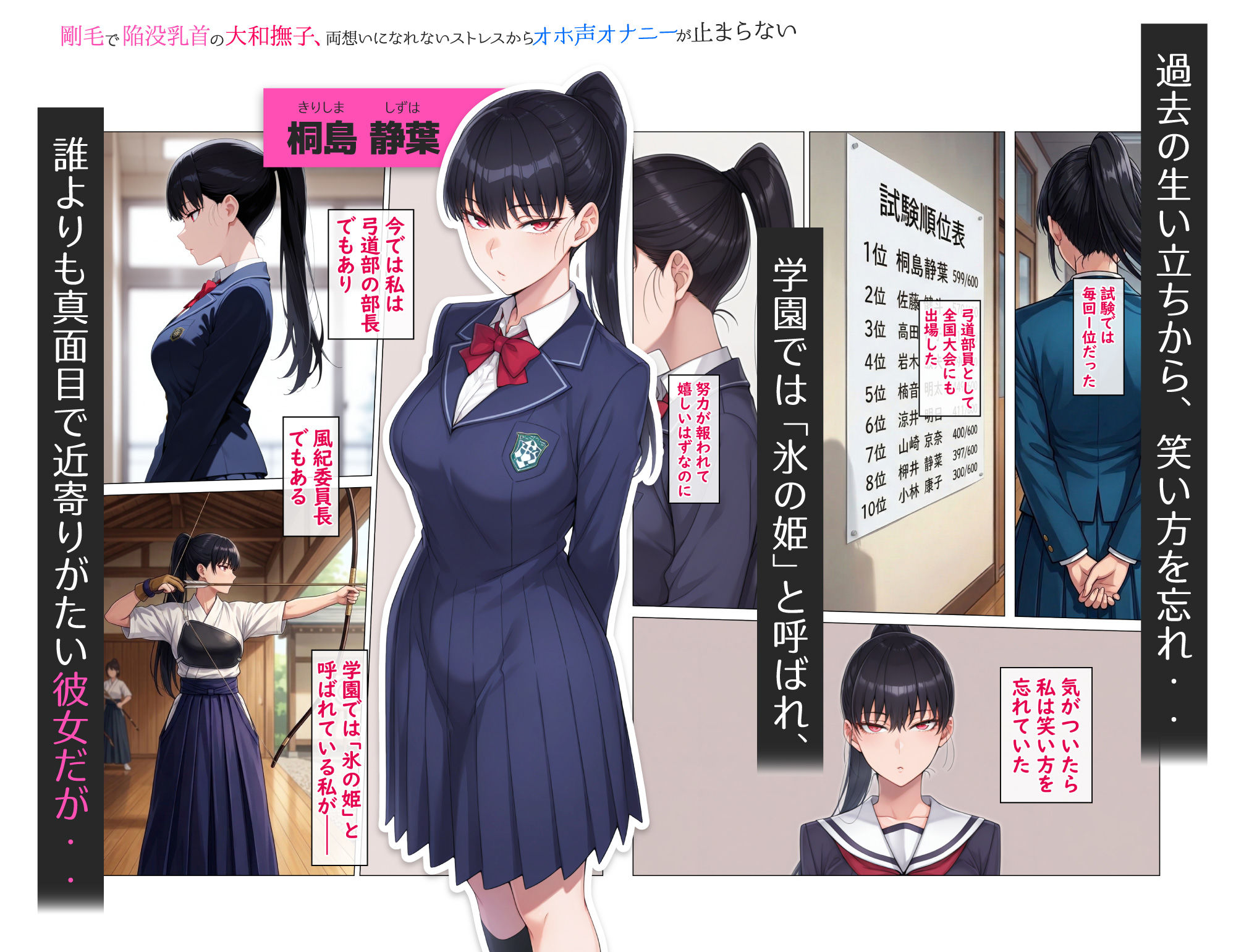 剛毛で陥没乳首の大和撫子、両想いになれないストレスからオホ声オナニーが止まらない - サンプル画像 2