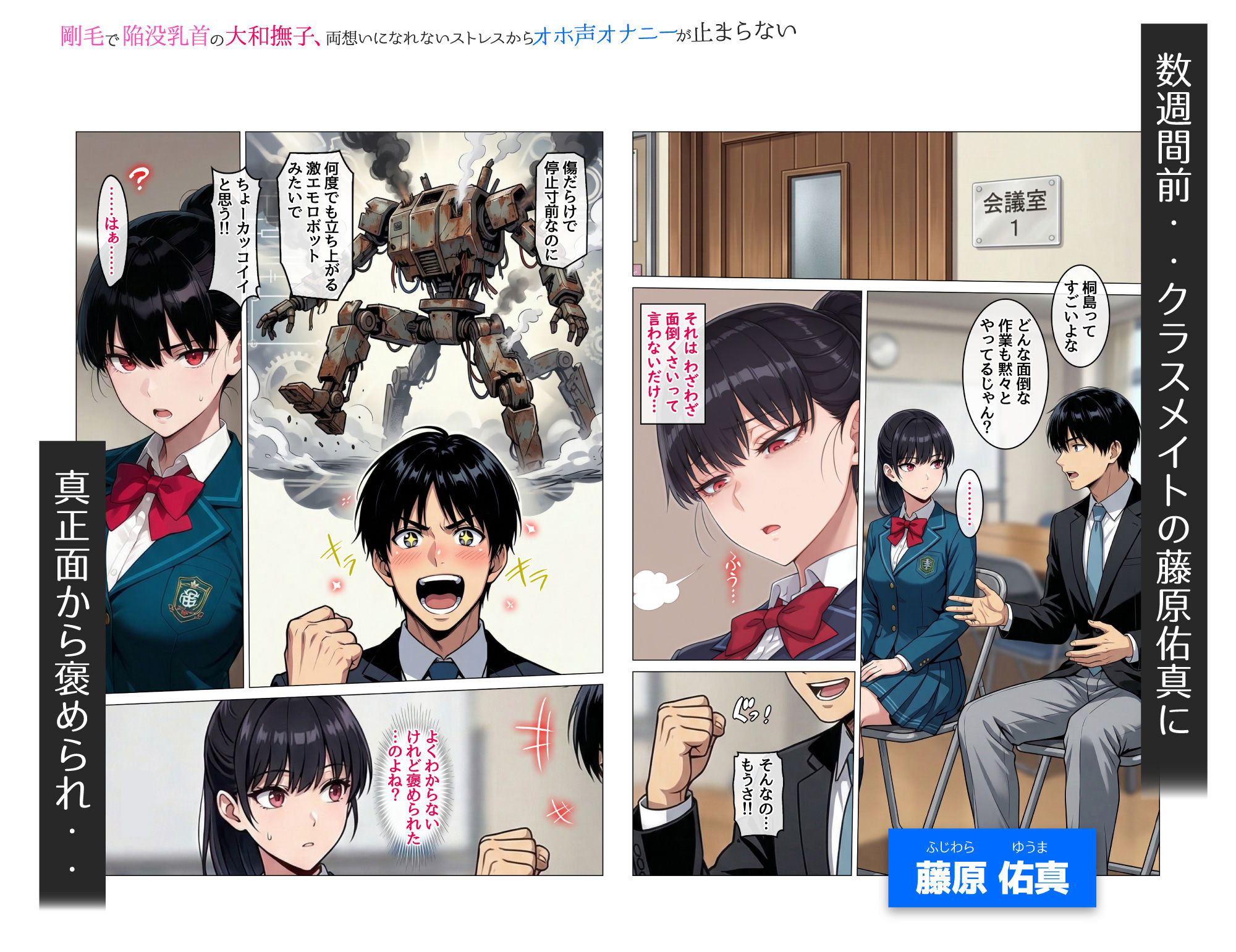 剛毛で陥没乳首の大和撫子、両想いになれないストレスからオホ声オナニーが止まらない - サンプル画像 4