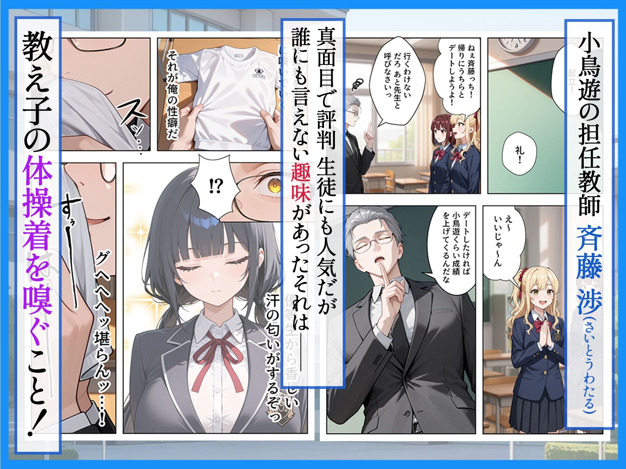 優等生の裏の顔 大好きな先生の弱味を握って寸止めの果てに中出しさせる話 - サンプル画像 2