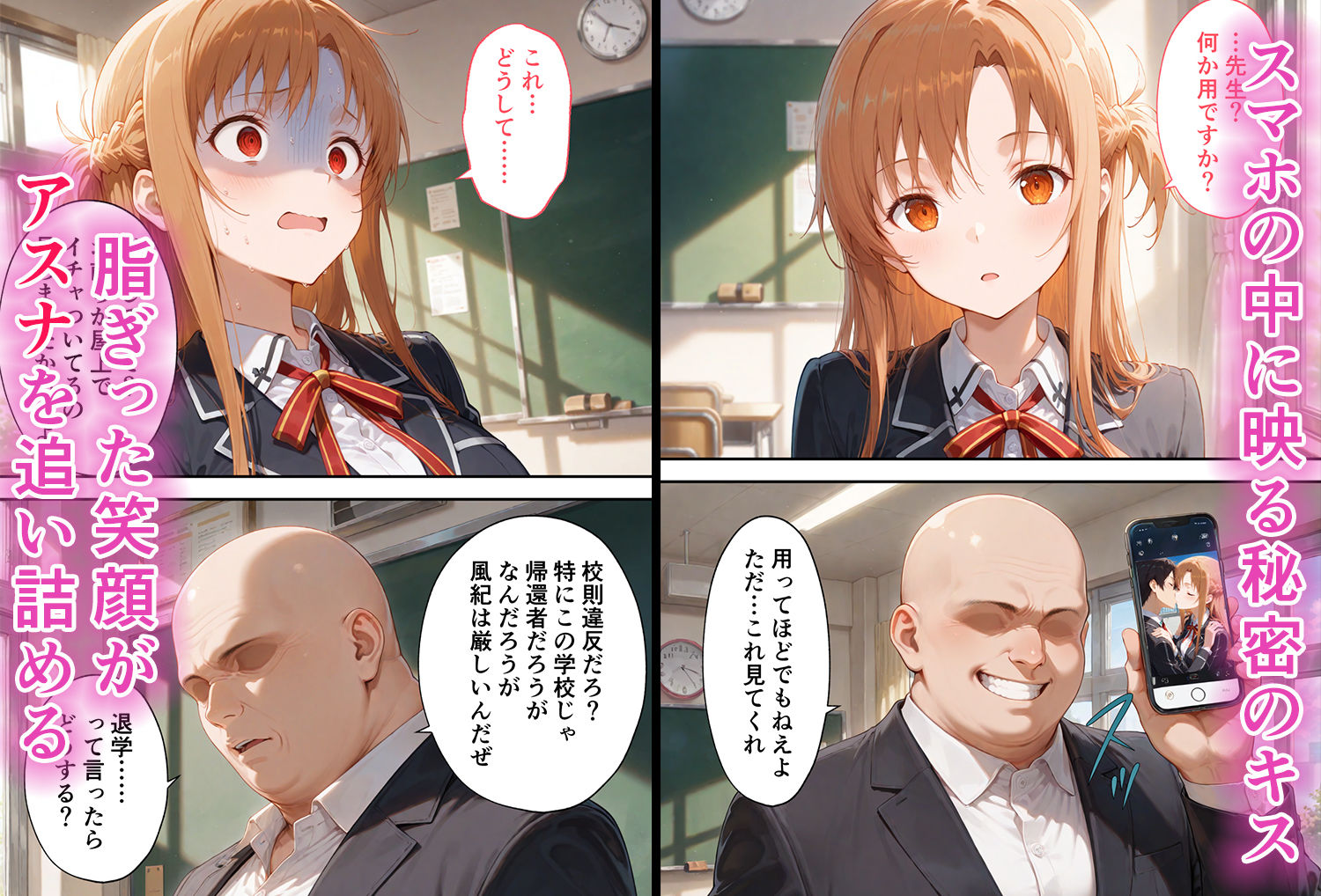 弱みを握られた俺の彼女が寝取られ堕ちるまで アスナ編 - サンプル画像 2