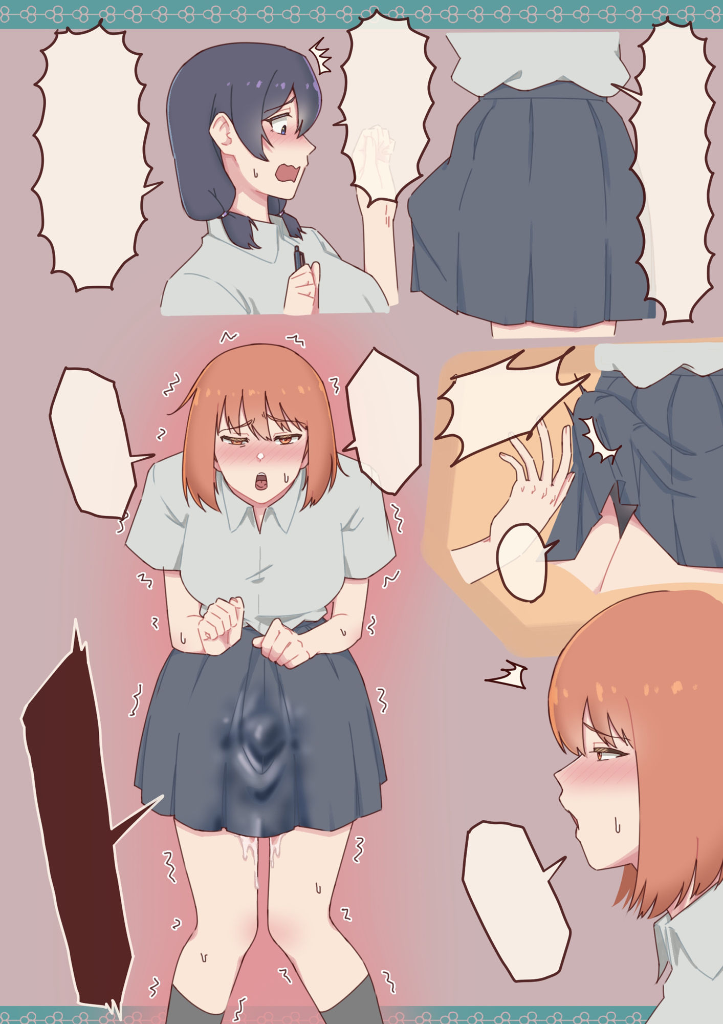 チンポの生えたアホな幼なじみに性のはけ口にされちゃう真面目ちゃんの話。 - サンプル画像 3