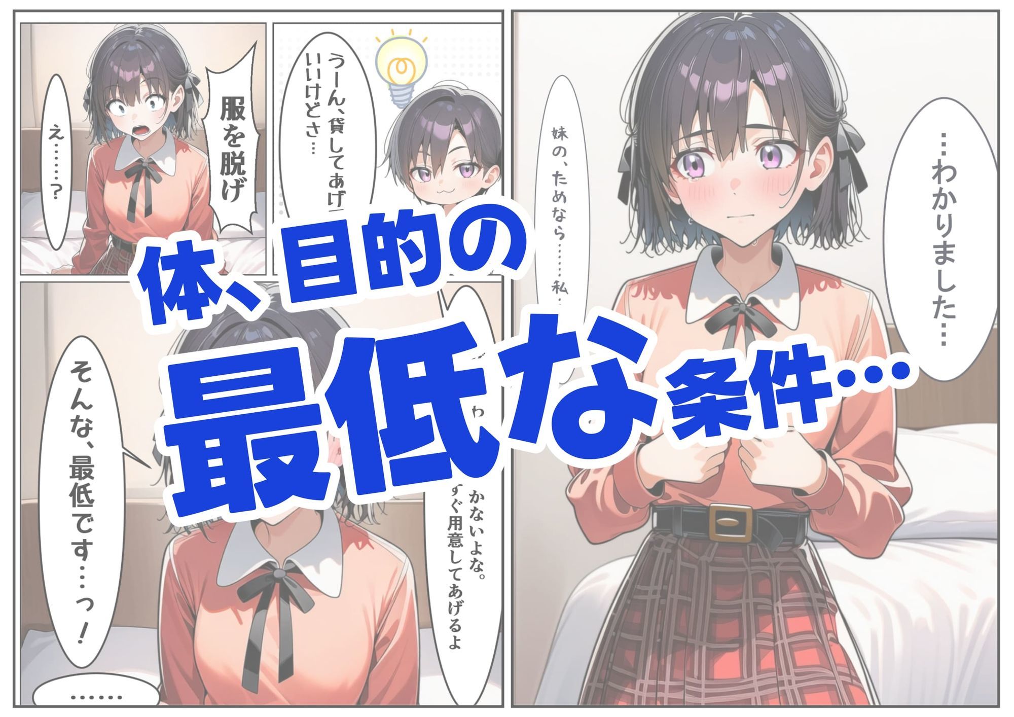妹の手術代のために…最低な条件を呑んだ清楚なお姉ちゃんが、屈辱と快楽に溺れて堕ちるまで。 - サンプル画像 2