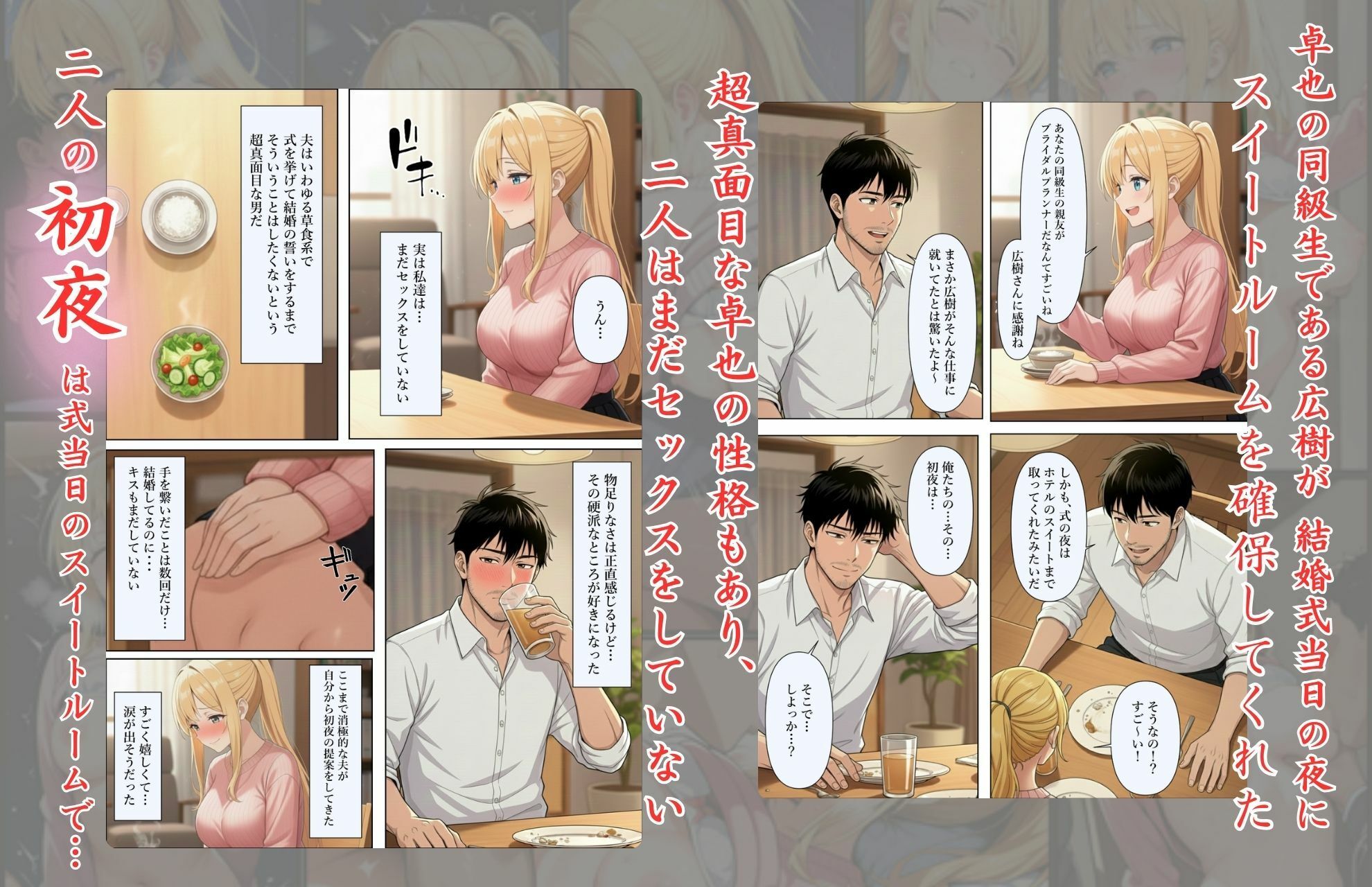 結婚式前夜に… - サンプル画像 4