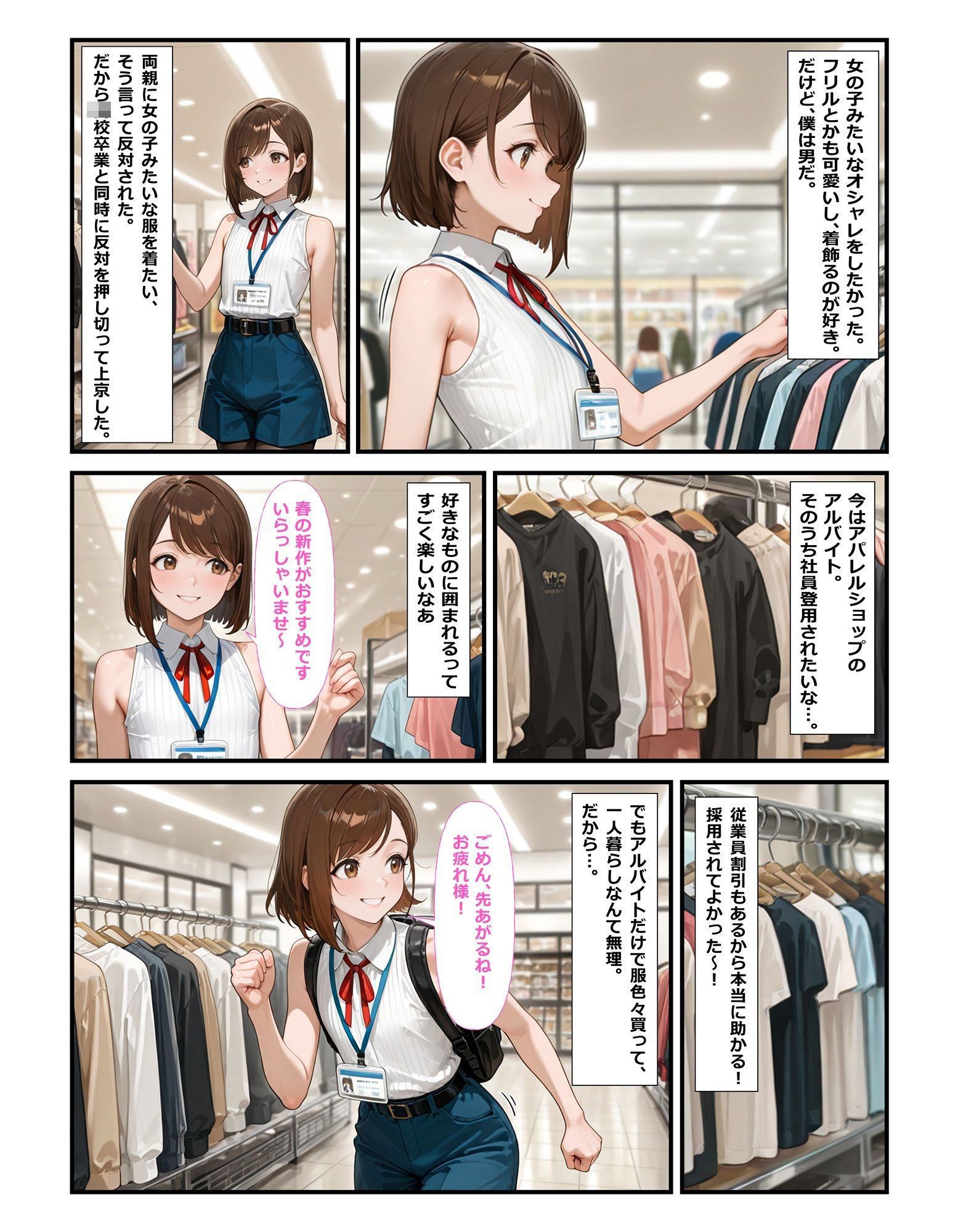 オシャレ男の娘ニューハーフ肉便器に堕ちる - サンプル画像 1