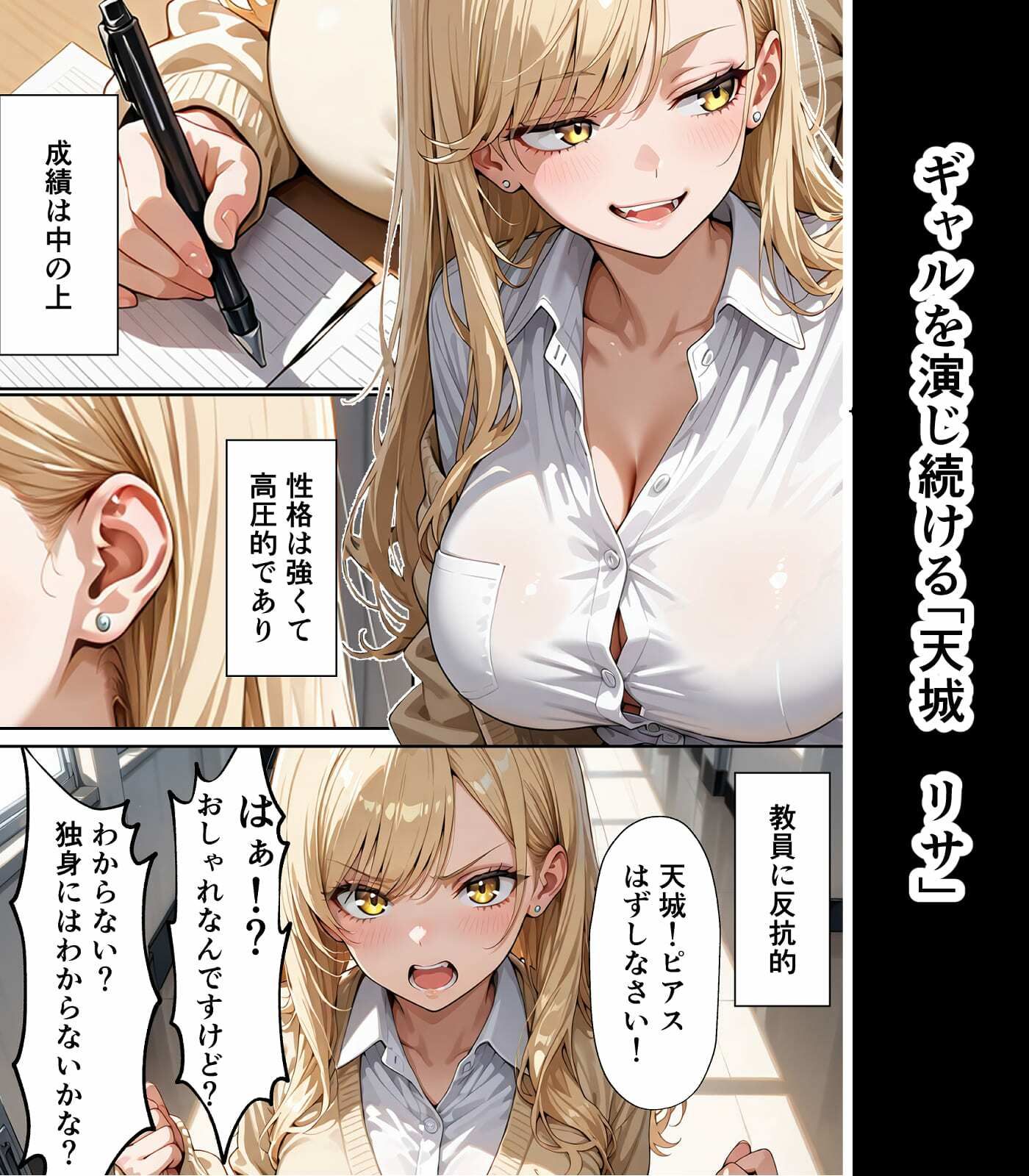 学園憑依II 強がりギャルと、静かな侵入者 - サンプル画像 1