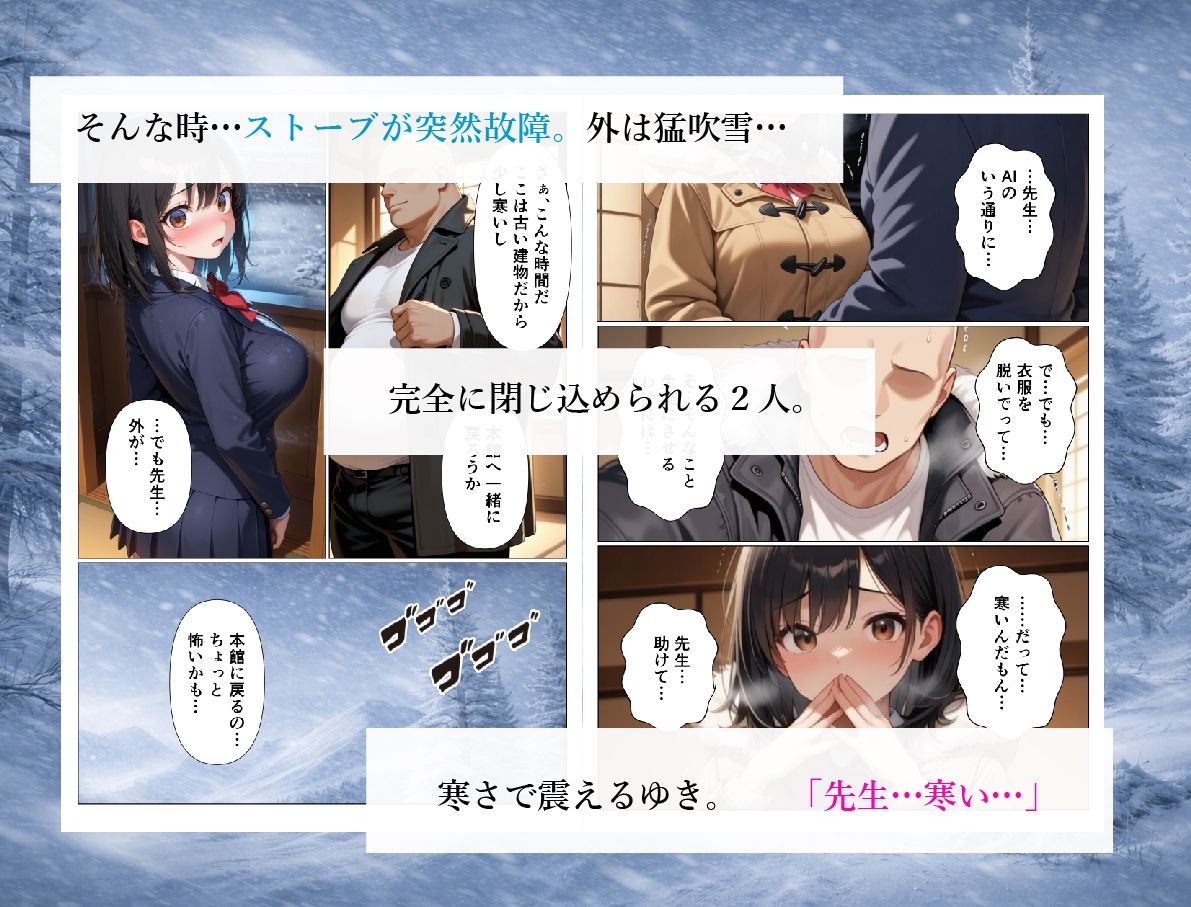 ストーブ故障で凍えている内気美女の教え子を中出しセックスであっためてあげる話 - サンプル画像 3