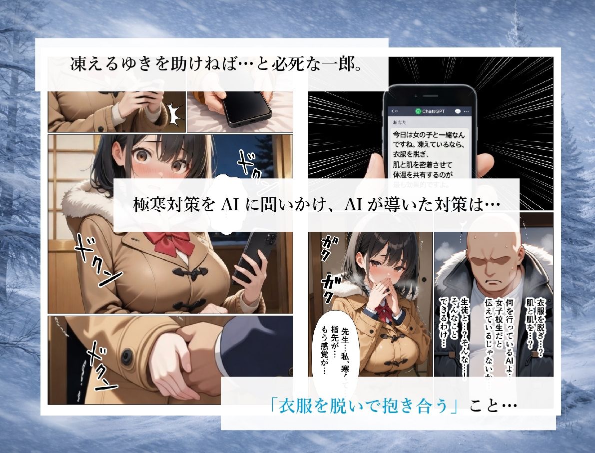 ストーブ故障で凍えている内気美女の教え子を中出しセックスであっためてあげる話 - サンプル画像 4