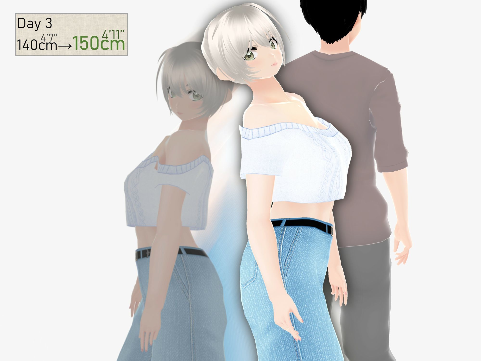 女子だけデカく 男子を追い抜く 成長音〜測定バー編〜 - サンプル画像 7