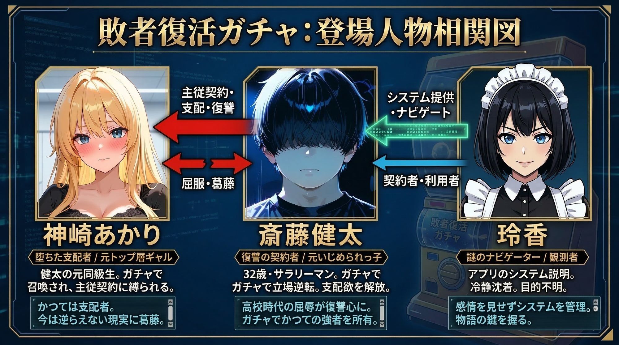 敗者復活ガチャ 〜立場逆転の復讐ハーレム〜 - サンプル画像 1