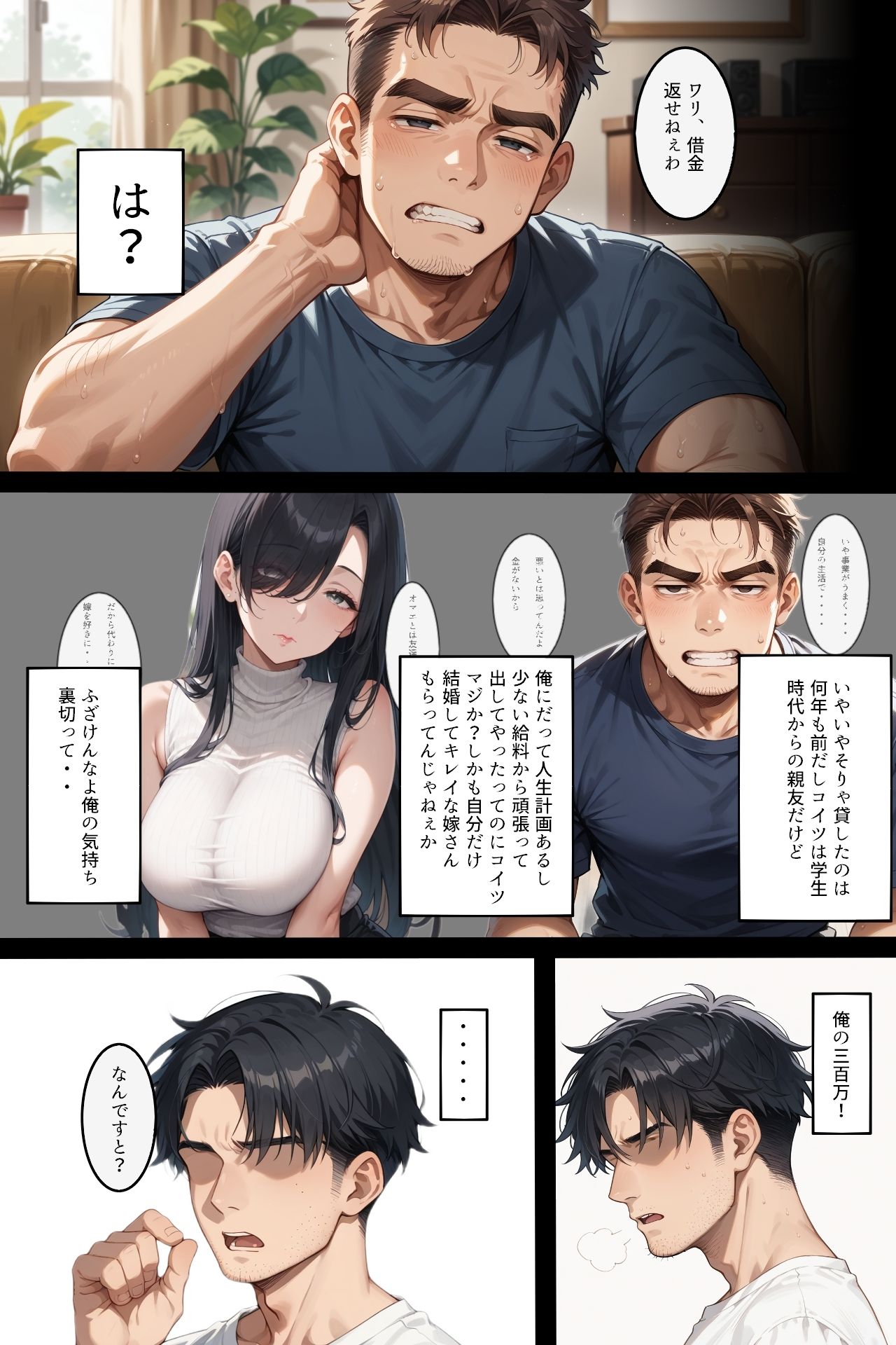 借金返済の代わりに人妻を差し出された話 - サンプル画像 1