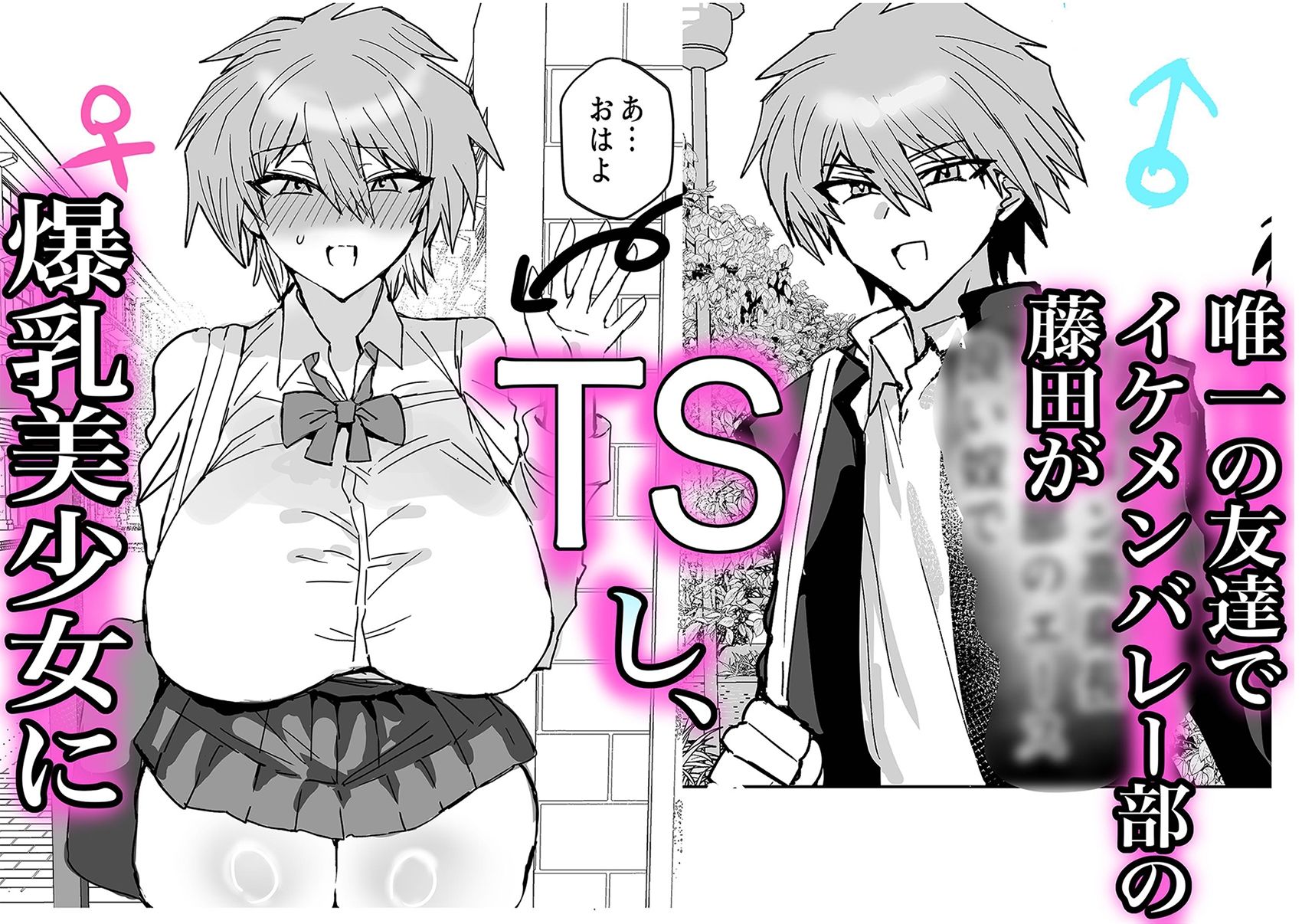 TS幼馴染は寝取られる - サンプル画像 1