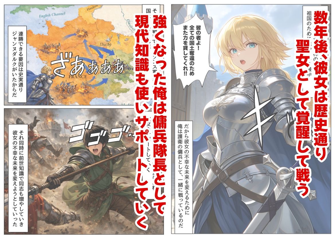 ジャンヌダル●の幼馴染に転生した俺は、彼女の悲惨な歴史を変える！！ - サンプル画像 3