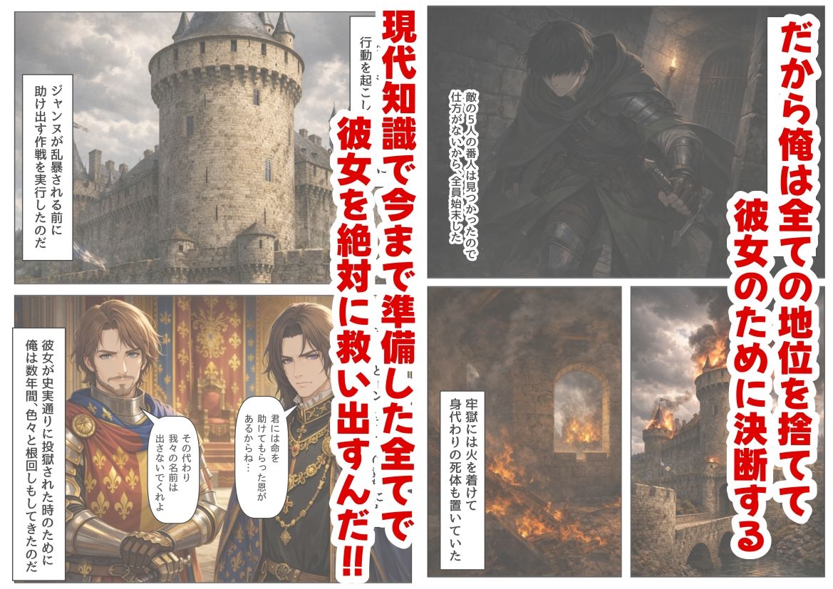 ジャンヌダル●の幼馴染に転生した俺は、彼女の悲惨な歴史を変える！！ - サンプル画像 5