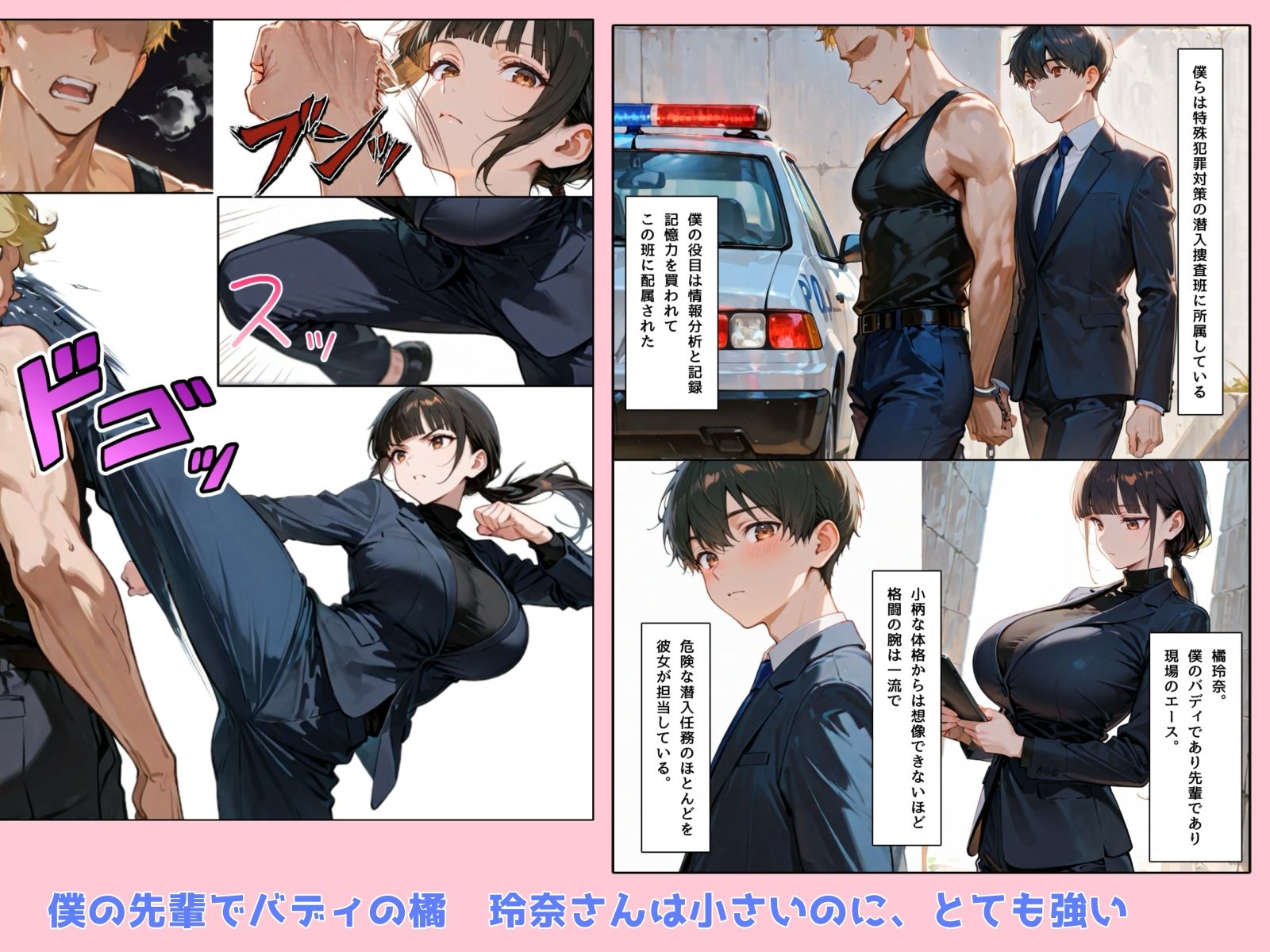 ミニマム爆乳捜査官玲奈 - サンプル画像 2