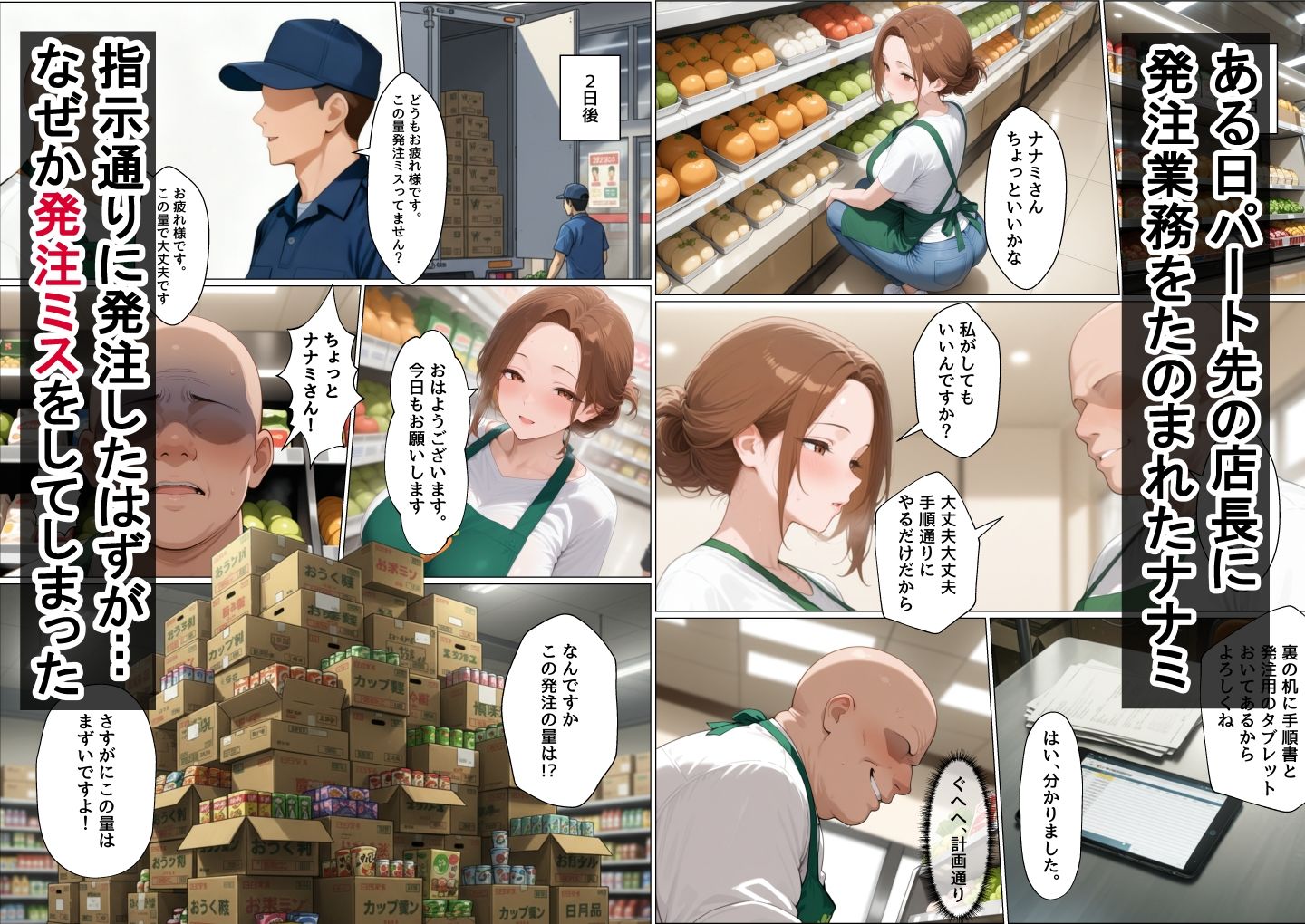 レスなパートの人妻が店長のデカチン中出しセックスにハマった話 - サンプル画像 2