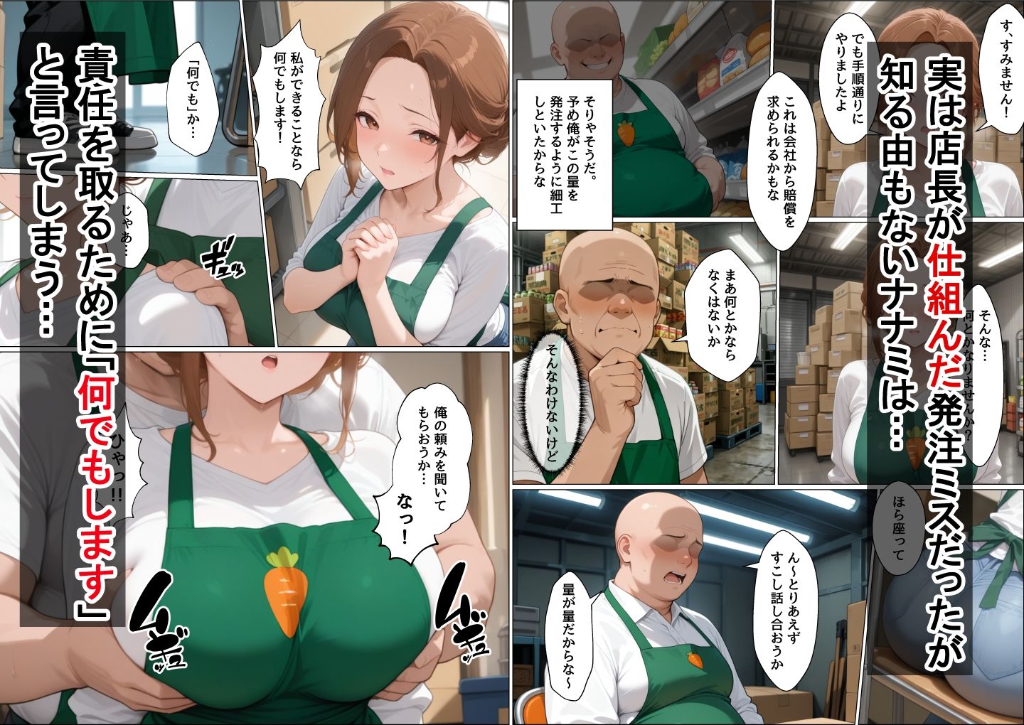 レスなパートの人妻が店長のデカチン中出しセックスにハマった話 - サンプル画像 3