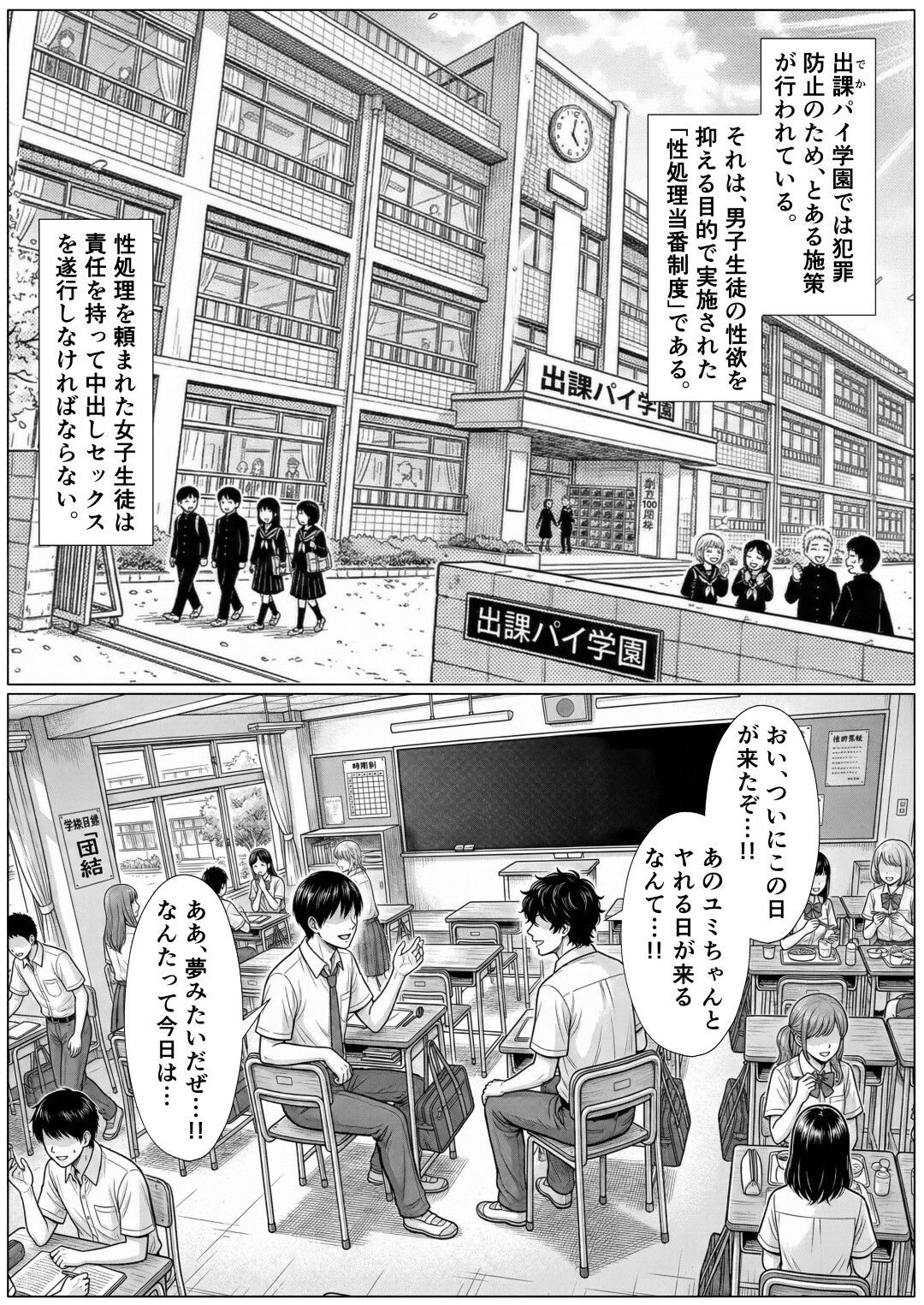 学校一の爆乳美少女が先輩の絶倫中出しで分からせられて全員のオナホに堕ちる話 - サンプル画像 1