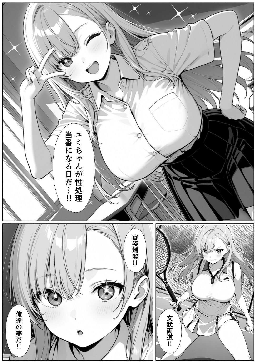 学校一の爆乳美少女が先輩の絶倫中出しで分からせられて全員のオナホに堕ちる話 - サンプル画像 2