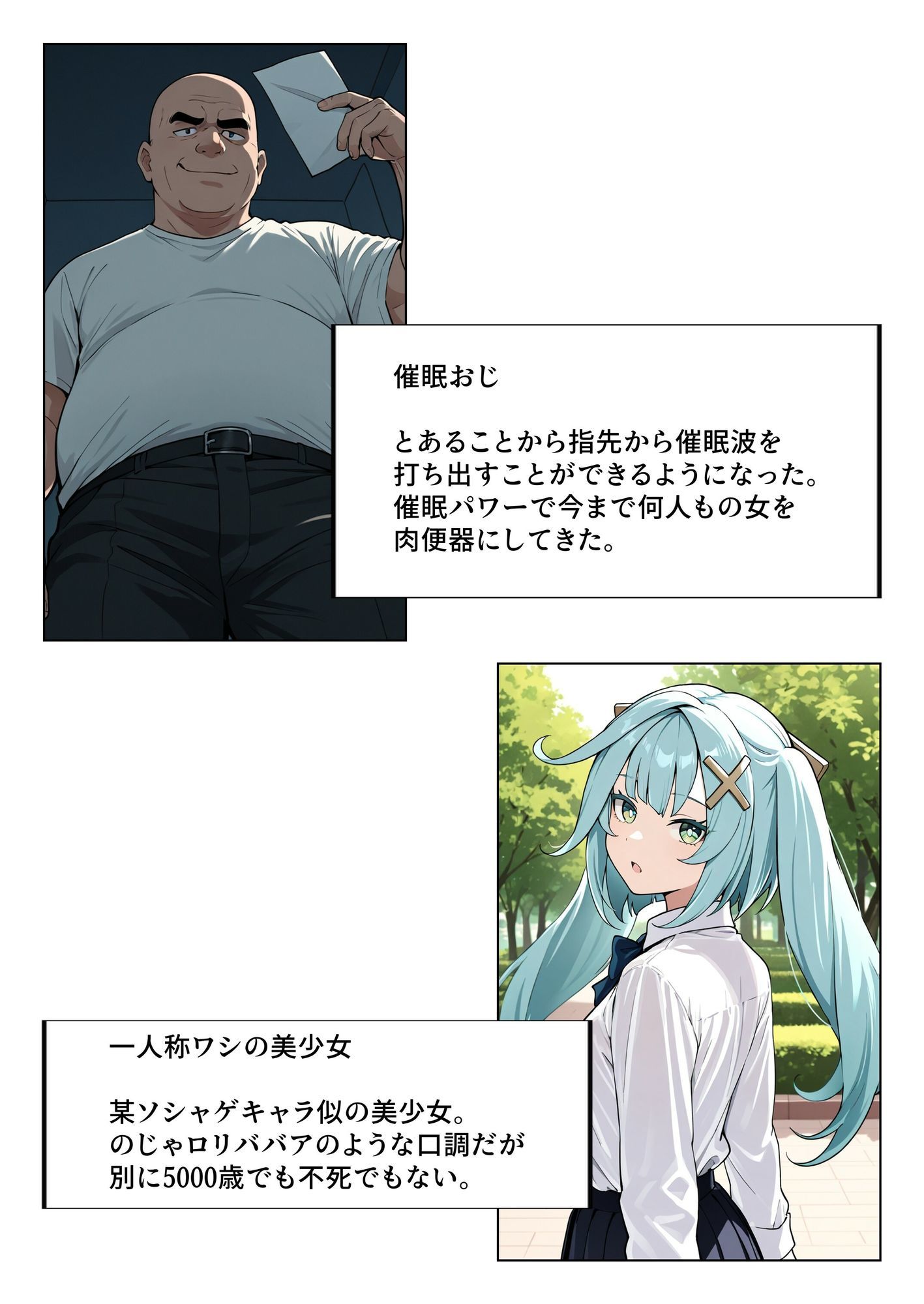 どこかで見た一人称ワシの美少女を催●の異能で犯し尽くす - サンプル画像 1