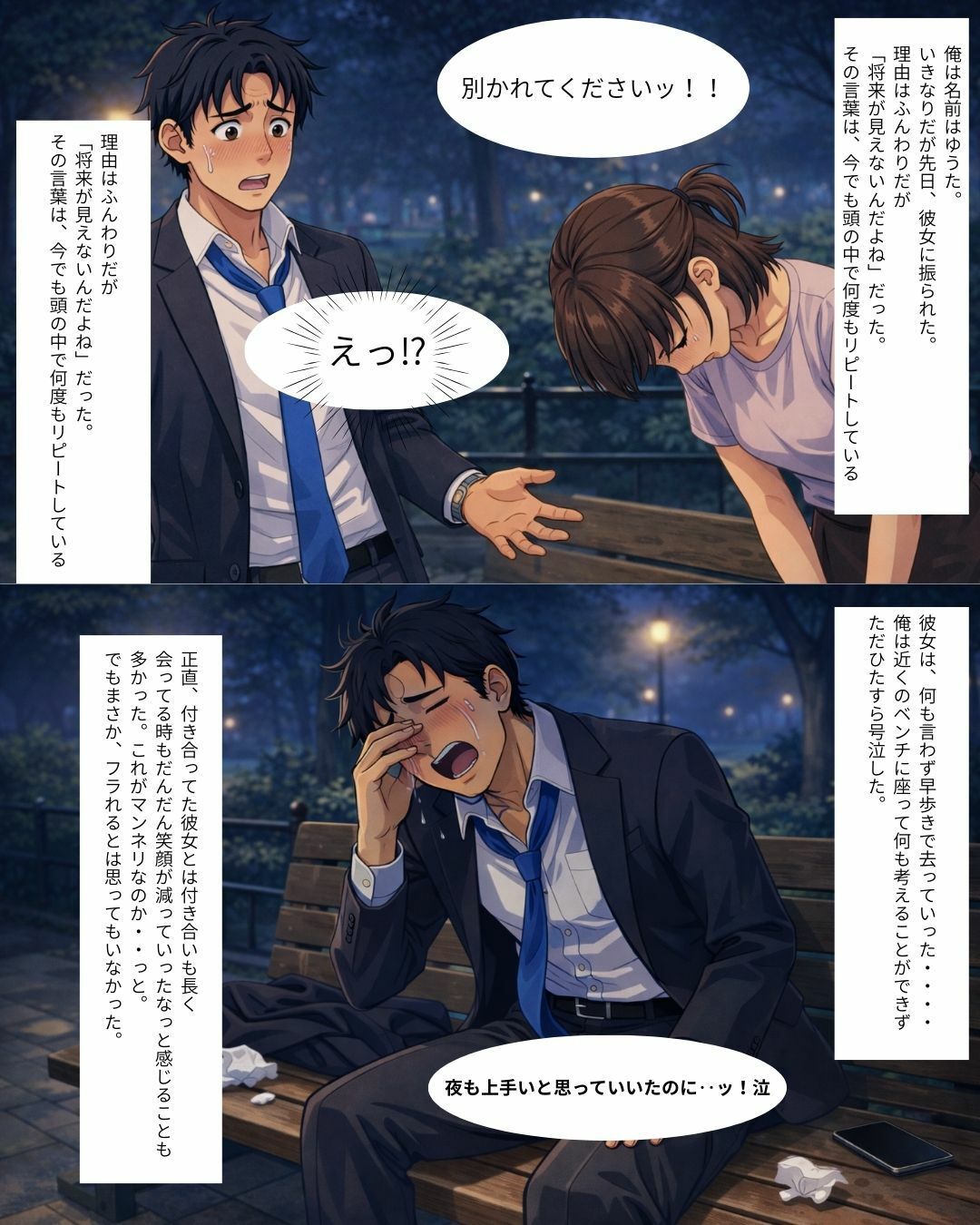 アメ舐めたら激エ〇過激セックスが見れた件 2（マッチングアプリで敗北した大人しめの黒髪ショートカット編） - サンプル画像 1