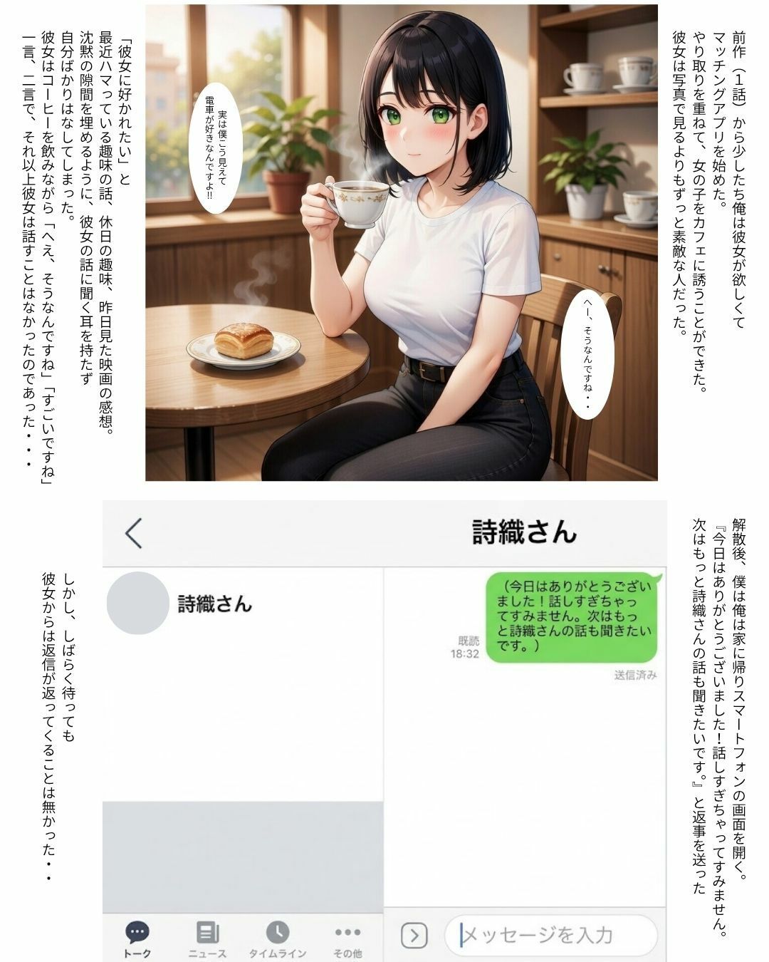 アメ舐めたら激エ〇過激セックスが見れた件 2（マッチングアプリで敗北した大人しめの黒髪ショートカット編） - サンプル画像 4