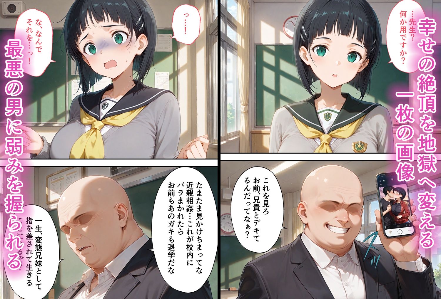 弱みを握られた俺の彼女が寝取られ堕ちるまで 直葉編 - サンプル画像 2