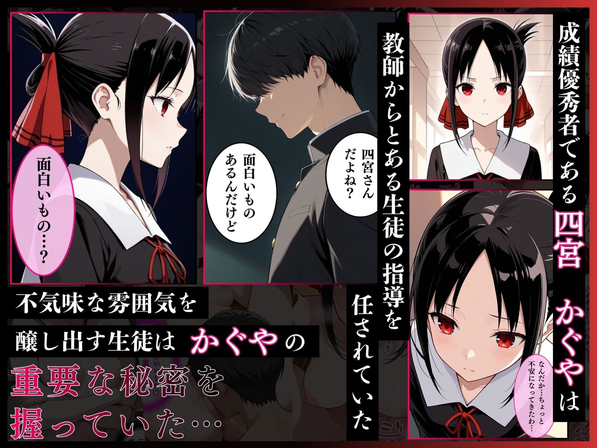 かぐや様を犯したい、白金圭も犯したい。才女たちが快楽地獄の性奴●に - サンプル画像 1