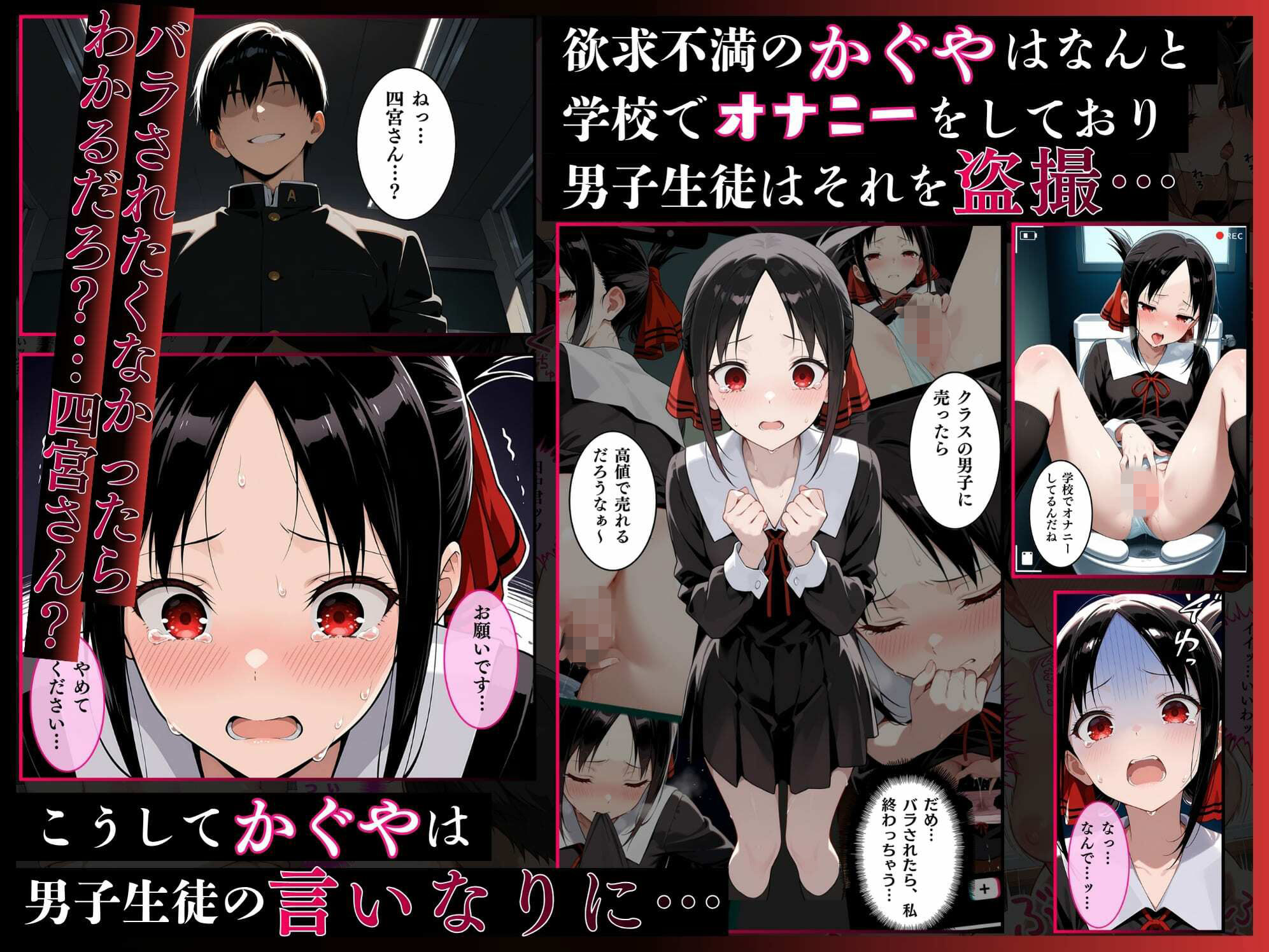 かぐや様を犯したい、白金圭も犯したい。才女たちが快楽地獄の性奴●に - サンプル画像 2