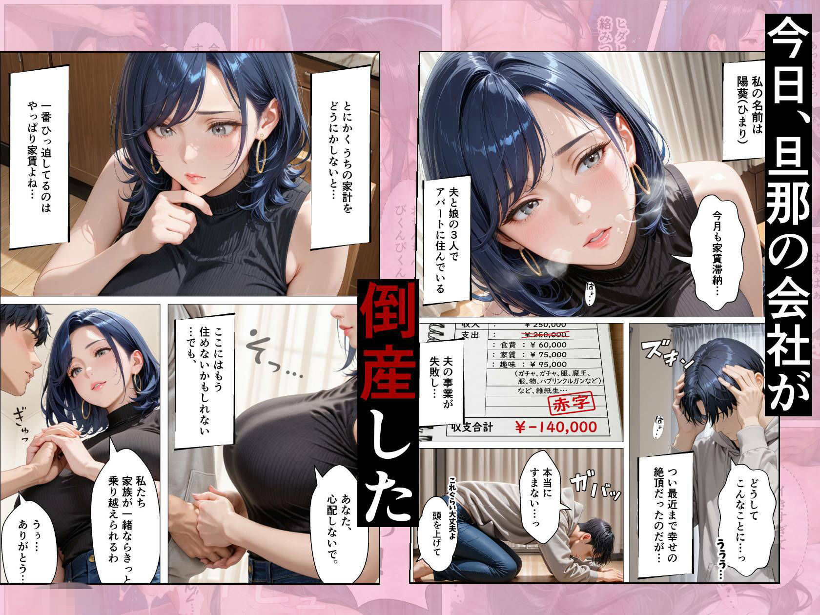 孕ませアパート 親子揃って完全に堕ちるまで - サンプル画像 1