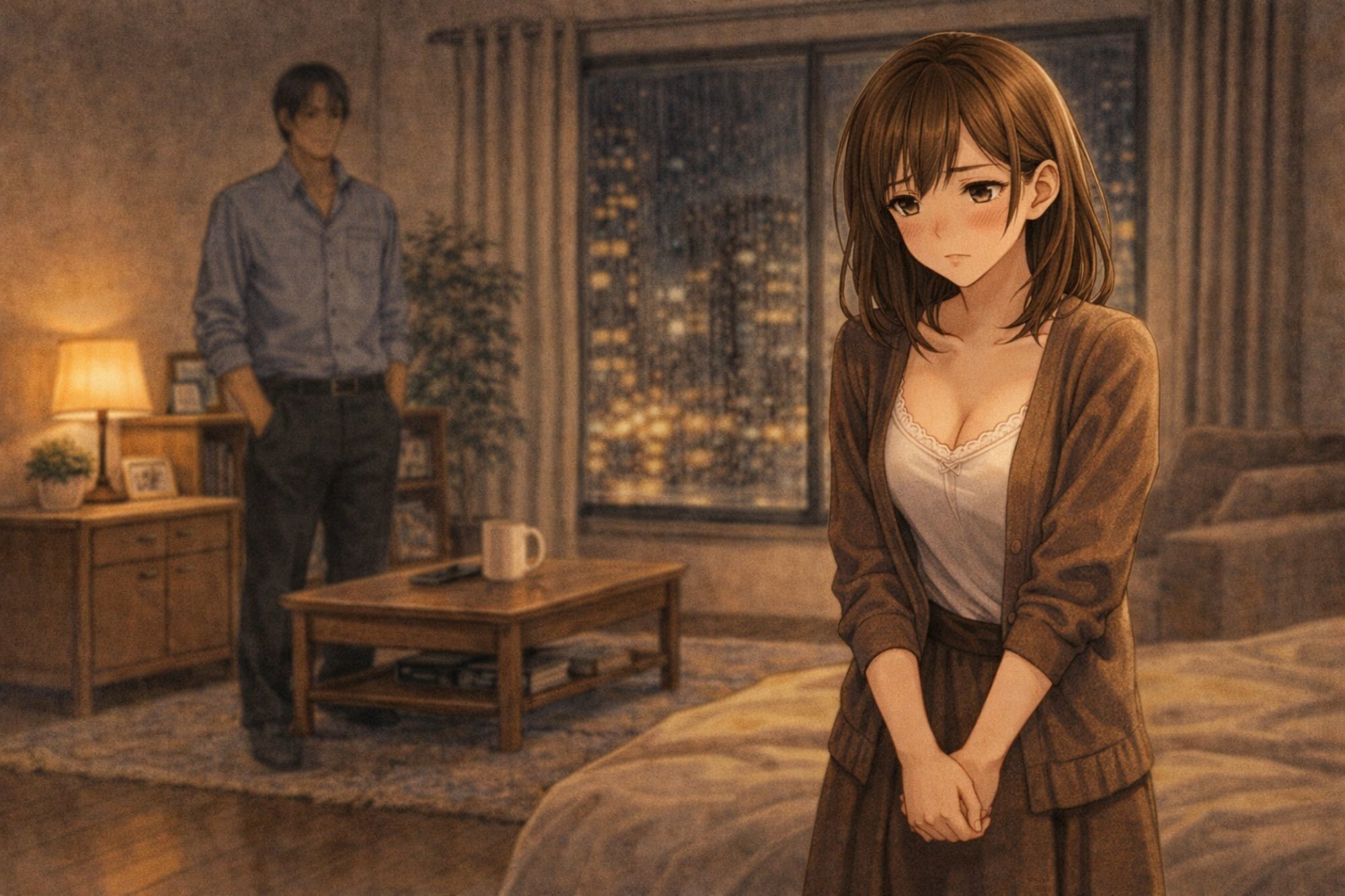 終電を逃した夜、彼女は上司の家に泊まった ―帰れない理由― - サンプル画像 2