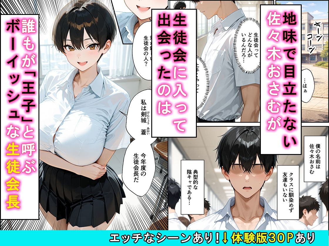 女の子扱いされたい王子様な生徒会長があまあま中出しセックスでメスになる話 - サンプル画像 1