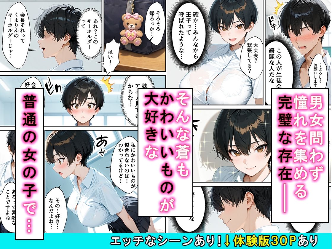 女の子扱いされたい王子様な生徒会長があまあま中出しセックスでメスになる話 - サンプル画像 2