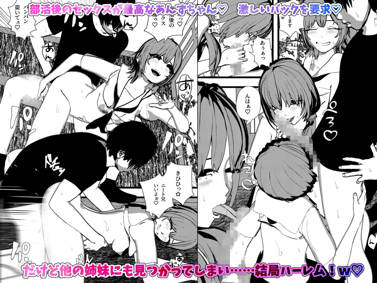 田舎ちっぱい3姉妹とハーレムSEX！2 - サンプル画像 2