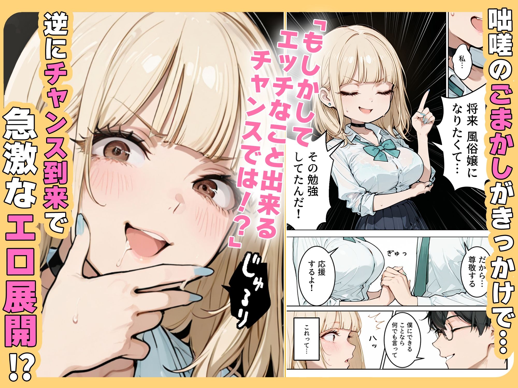 おバカギャルと勘違い風俗プレイでドキドキいちゃラブH - サンプル画像 3