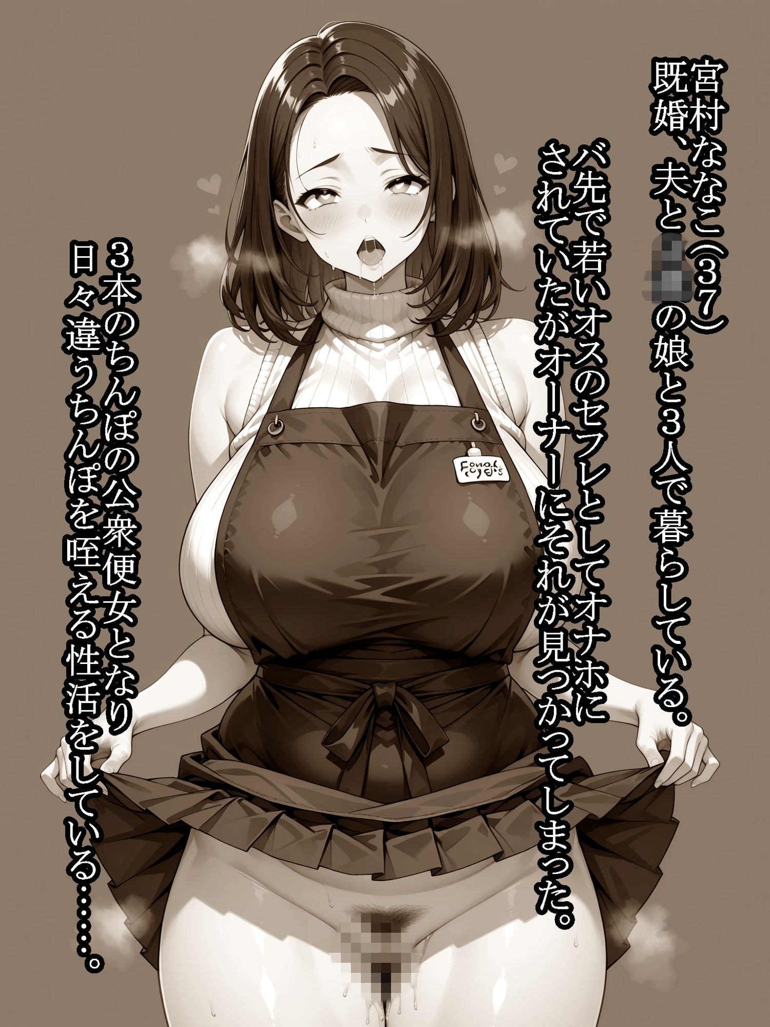 バ先の人妻ななこさんがデカチンに堕ちるまで 7 - サンプル画像 1