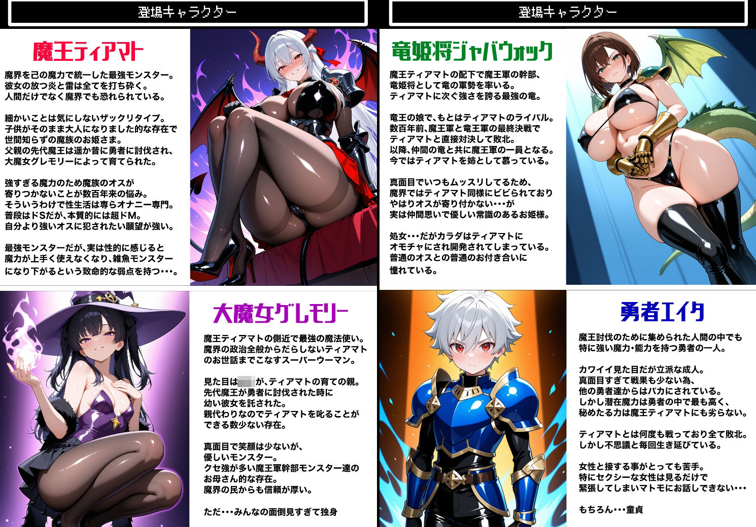 魔王がムチムチエロボディだったので仲間モンスターに堕ちるまで中出しピストンで種付けしまくった話 -Vol.3- - サンプル画像 1