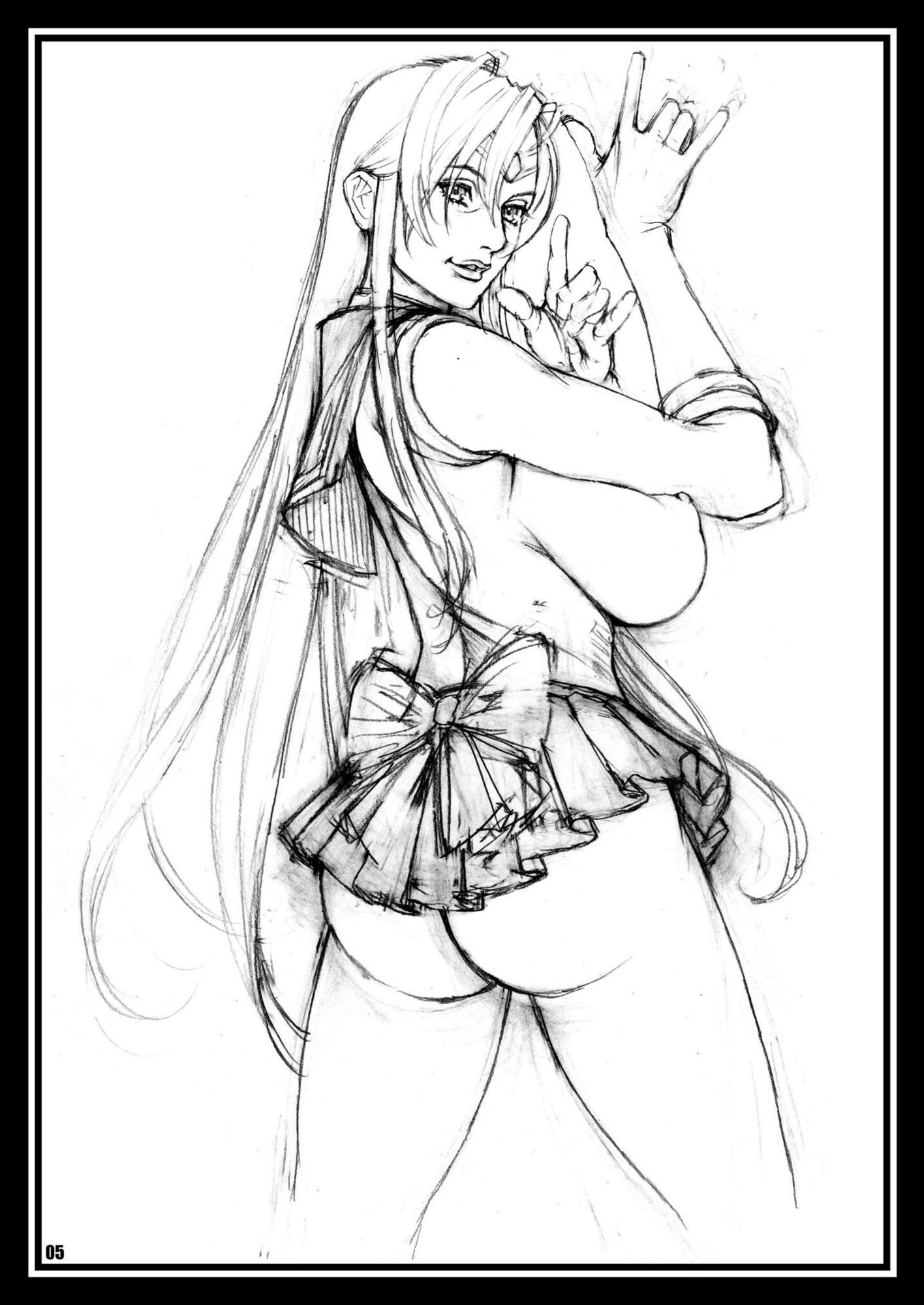 十六夜ラフ画集 FAN ART 2 - サンプル画像 1